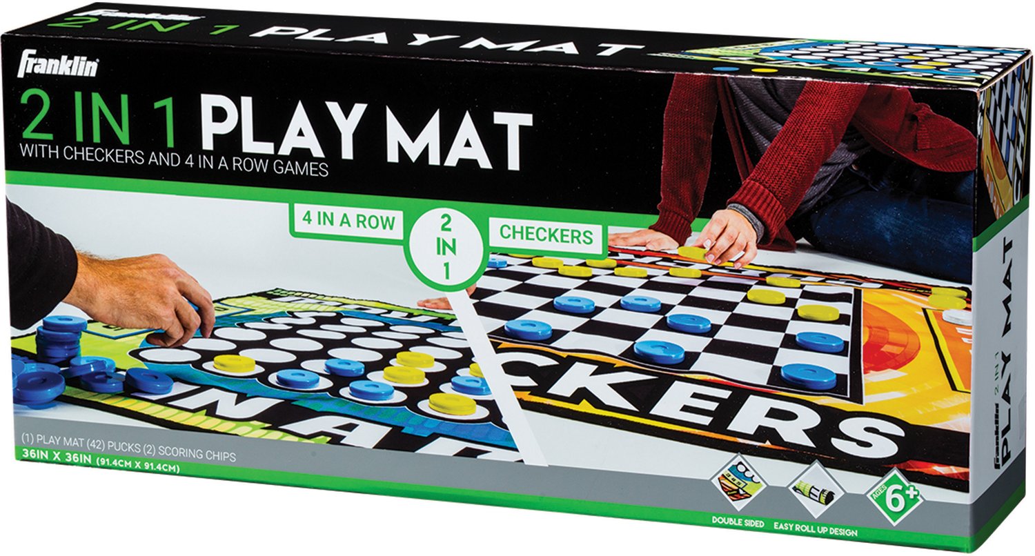 Franklin 2-in-1 Checkers and 4-in-a-Row Mat Table Game                                                                           - view number 7