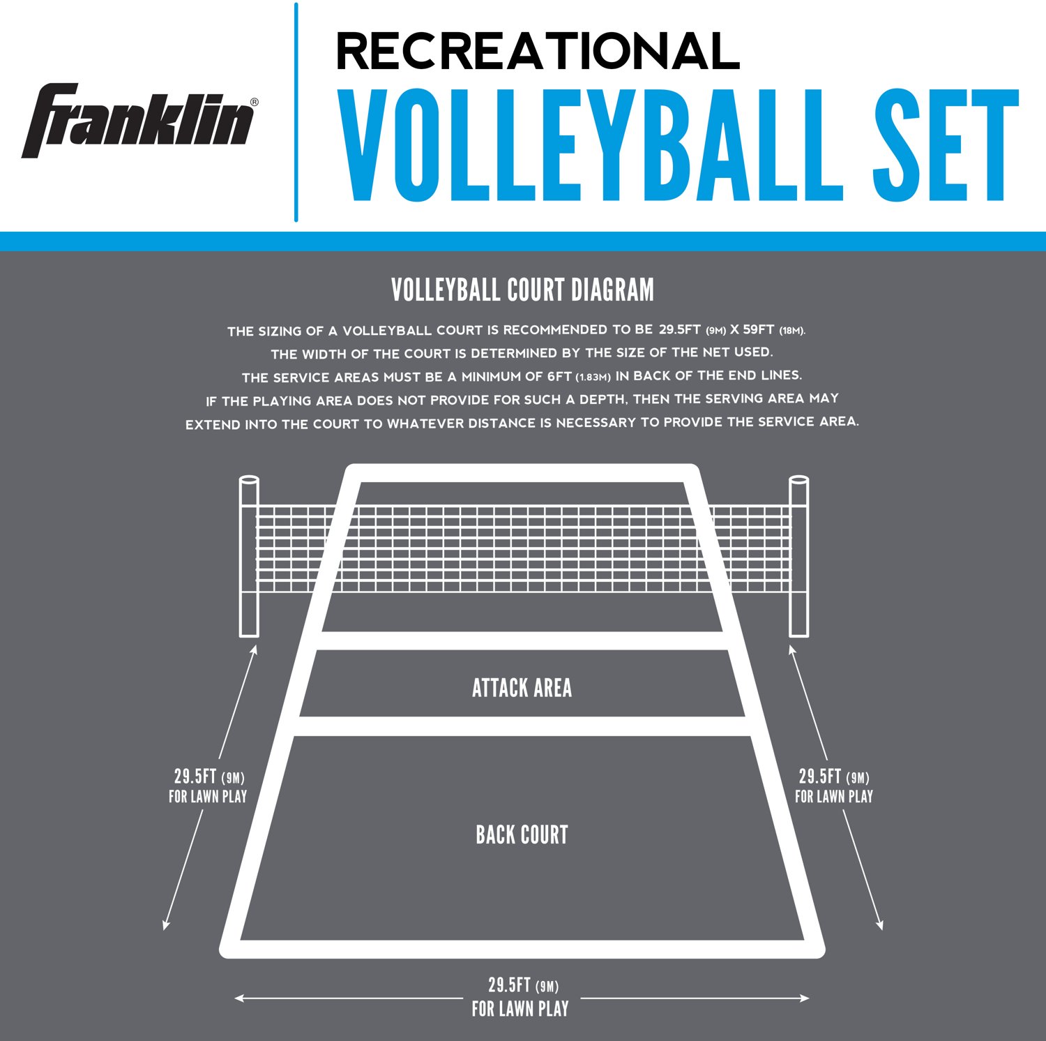 Franklin Recreational Volleyball Set - view number 4