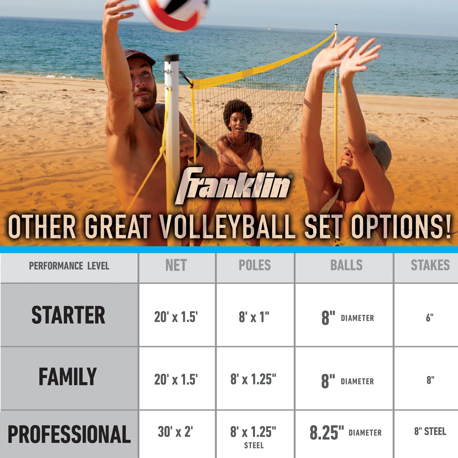 Franklin Elite Volleyball Net Set - view number 4