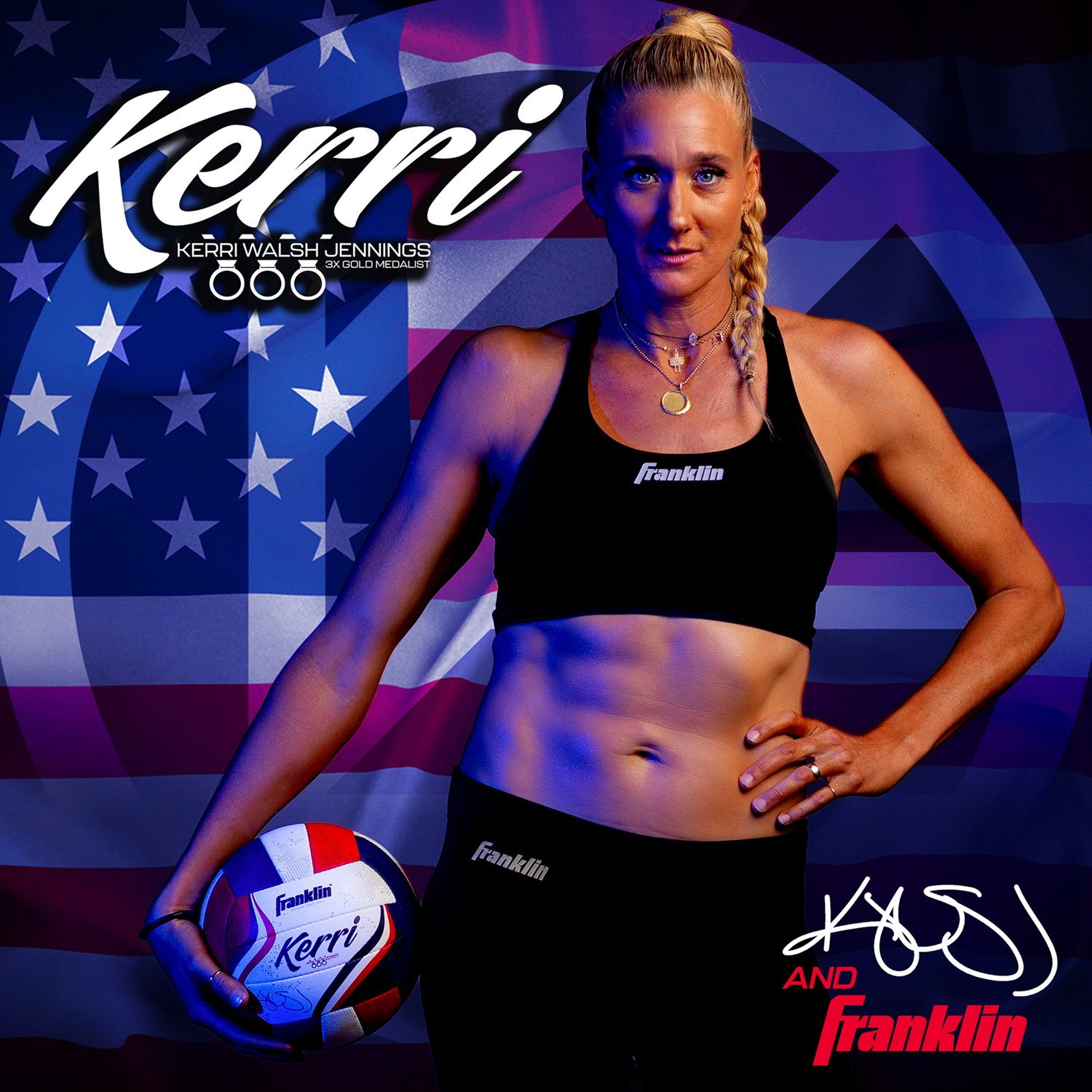 Franklin Kerri Walsh Jennings USA Beach Volleyball                                                                               - view number 7