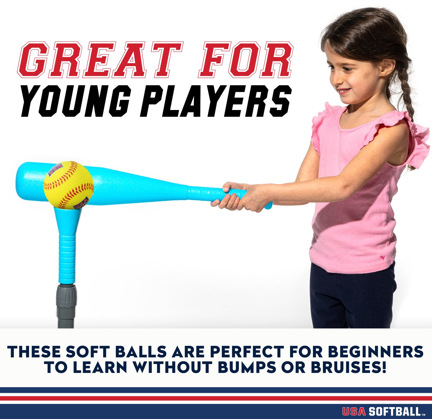 Franklin USA Foam Practice Softballs 4-Pack - view number 3