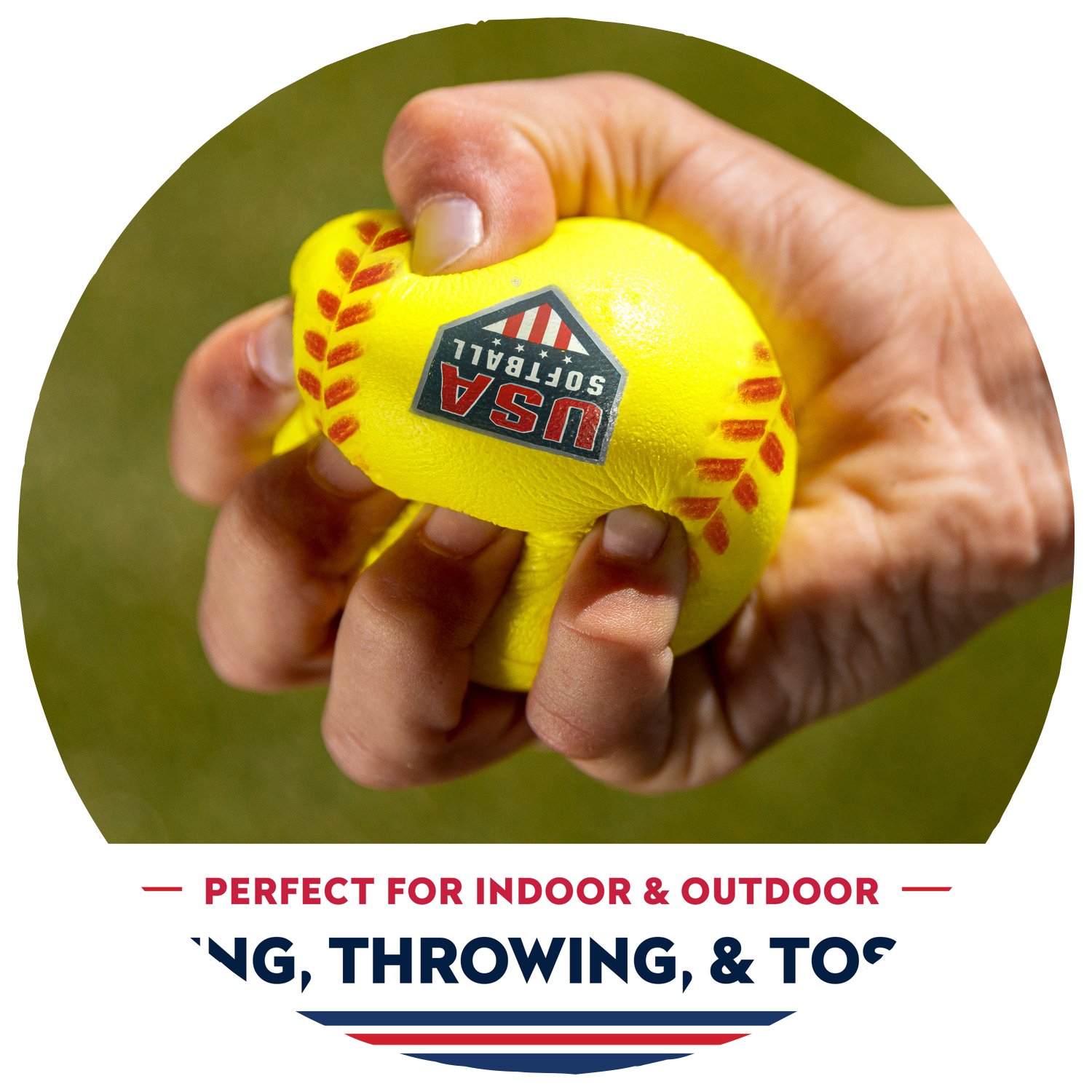 Franklin USA Foam Practice Softballs 4-Pack - view number 5