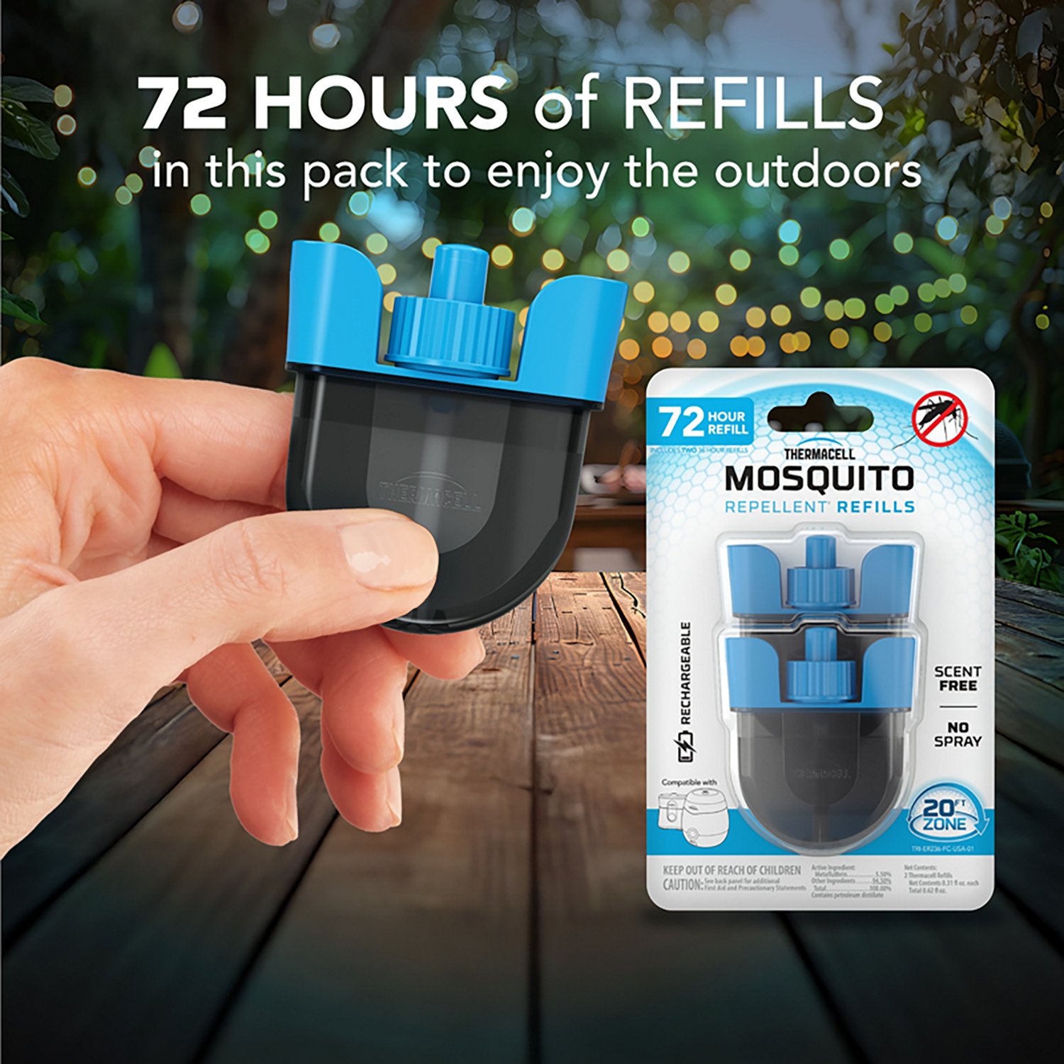 ThermaCELL Rechargeable Mosquito Repeller 36-Hour Refills 2-Pack                                                                 - view number 3
