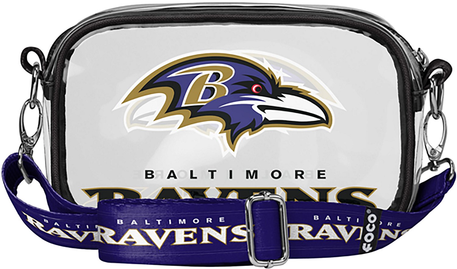 FOCO Baltimore Ravens Clear Camera Bag - view number 3