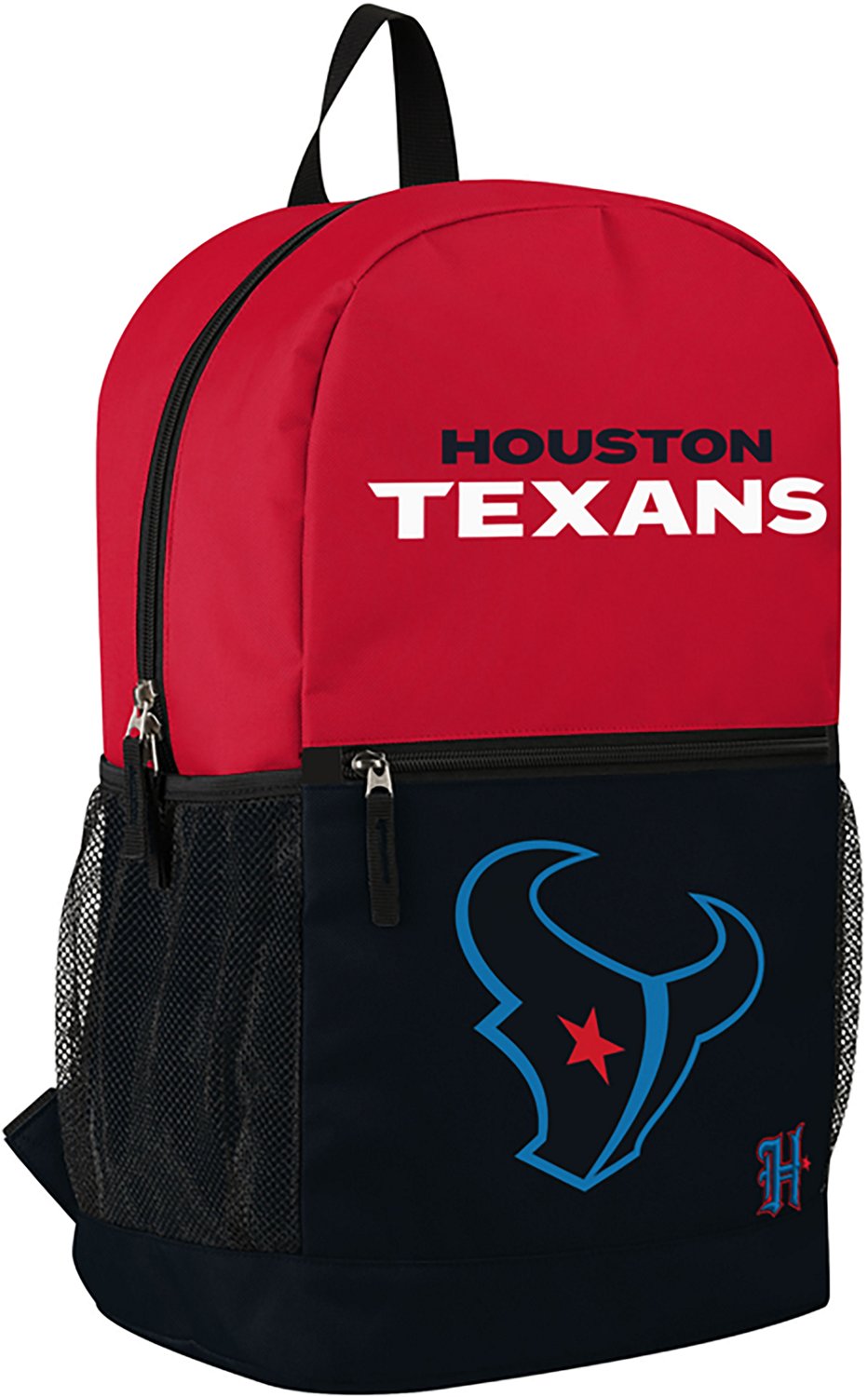 FOCO Houston Texans Big Logo Colorblock Backpack - view number 2