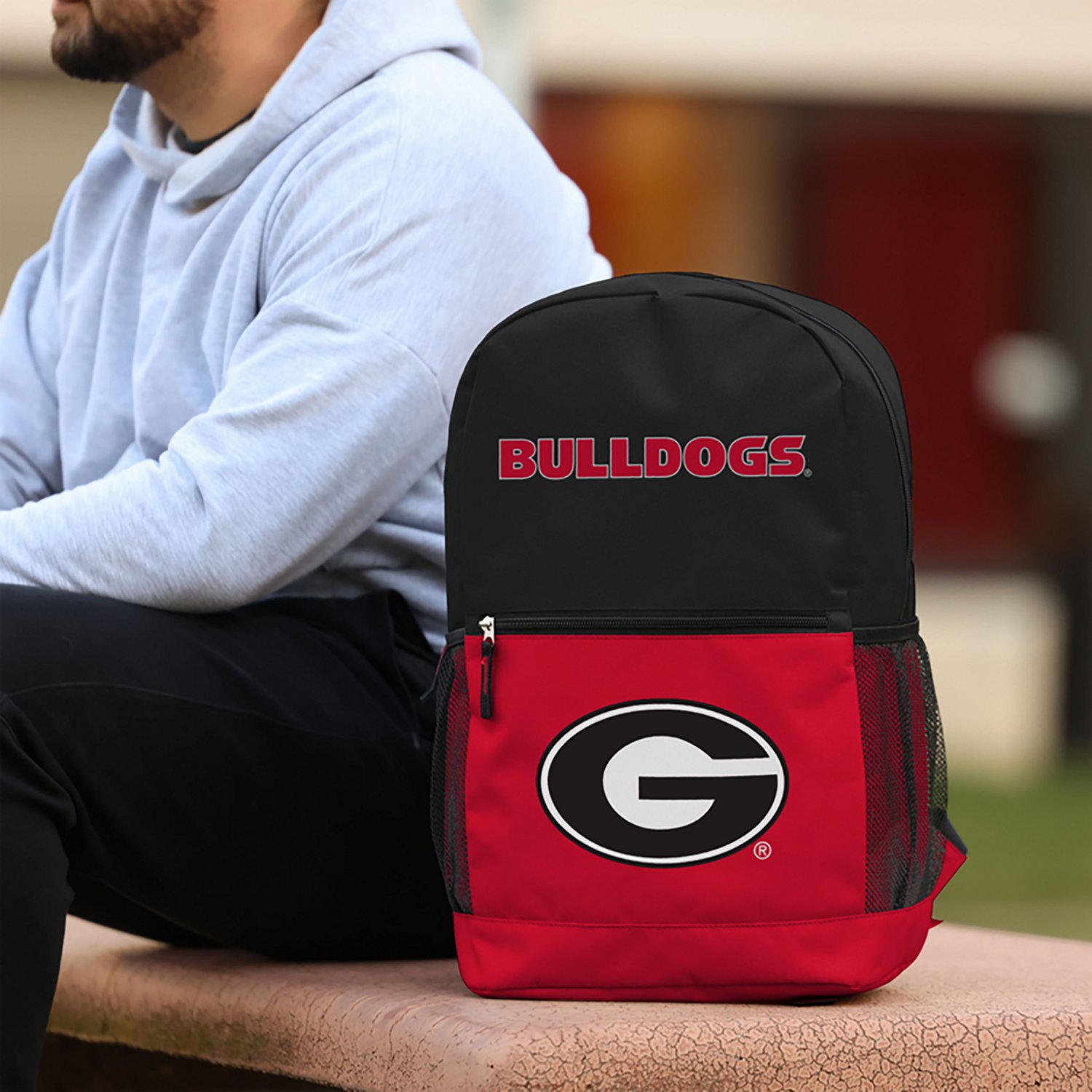 FOCO University of Georgia Big Logo Colorblock Backpack - view number 5