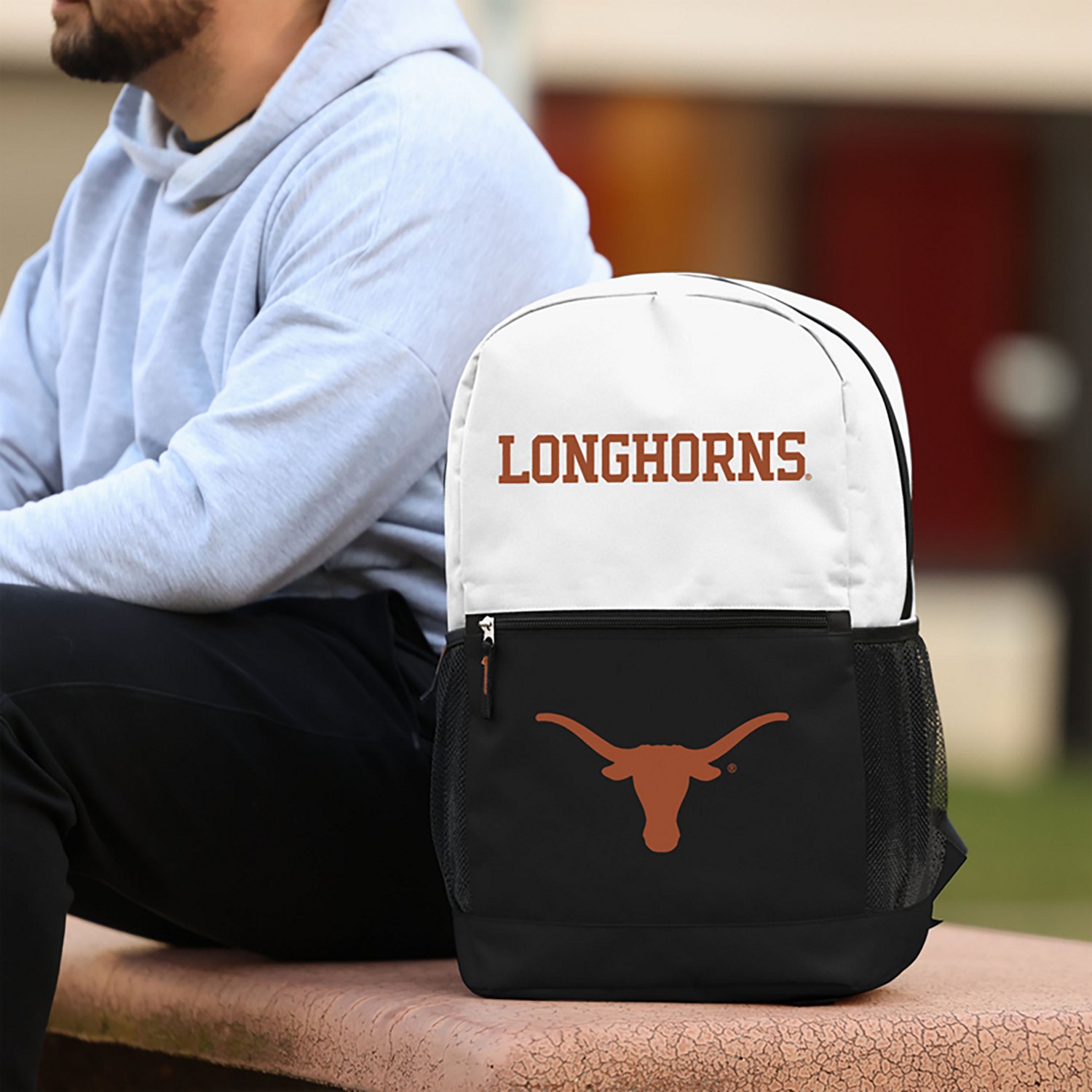FOCO University of Texas Big Logo Colorblock Backpack - view number 5
