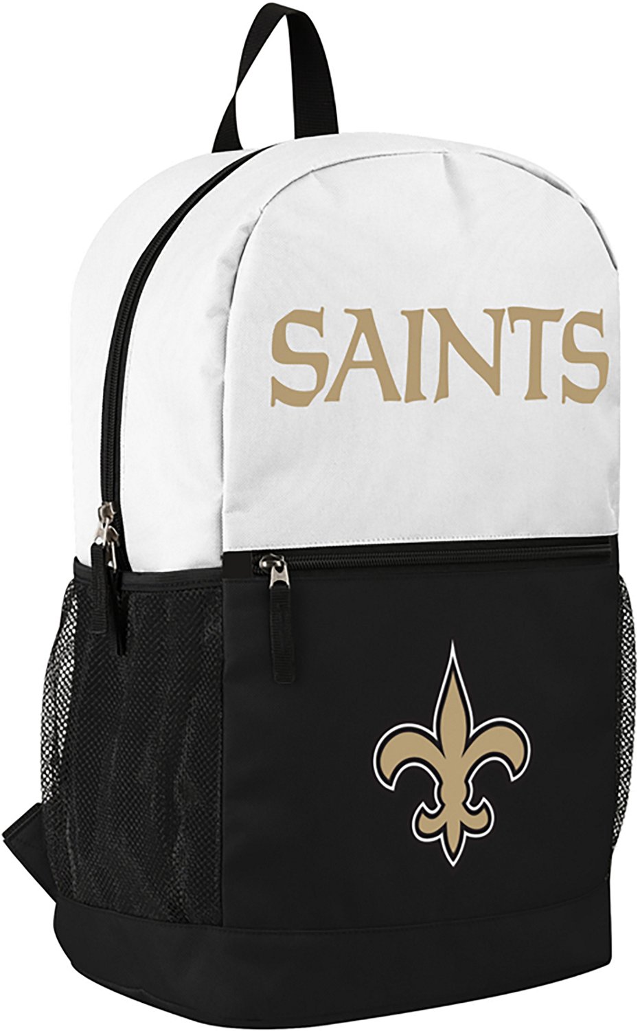 FOCO New Orleans Saints Big Logo Colorblock Backpack - view number 2