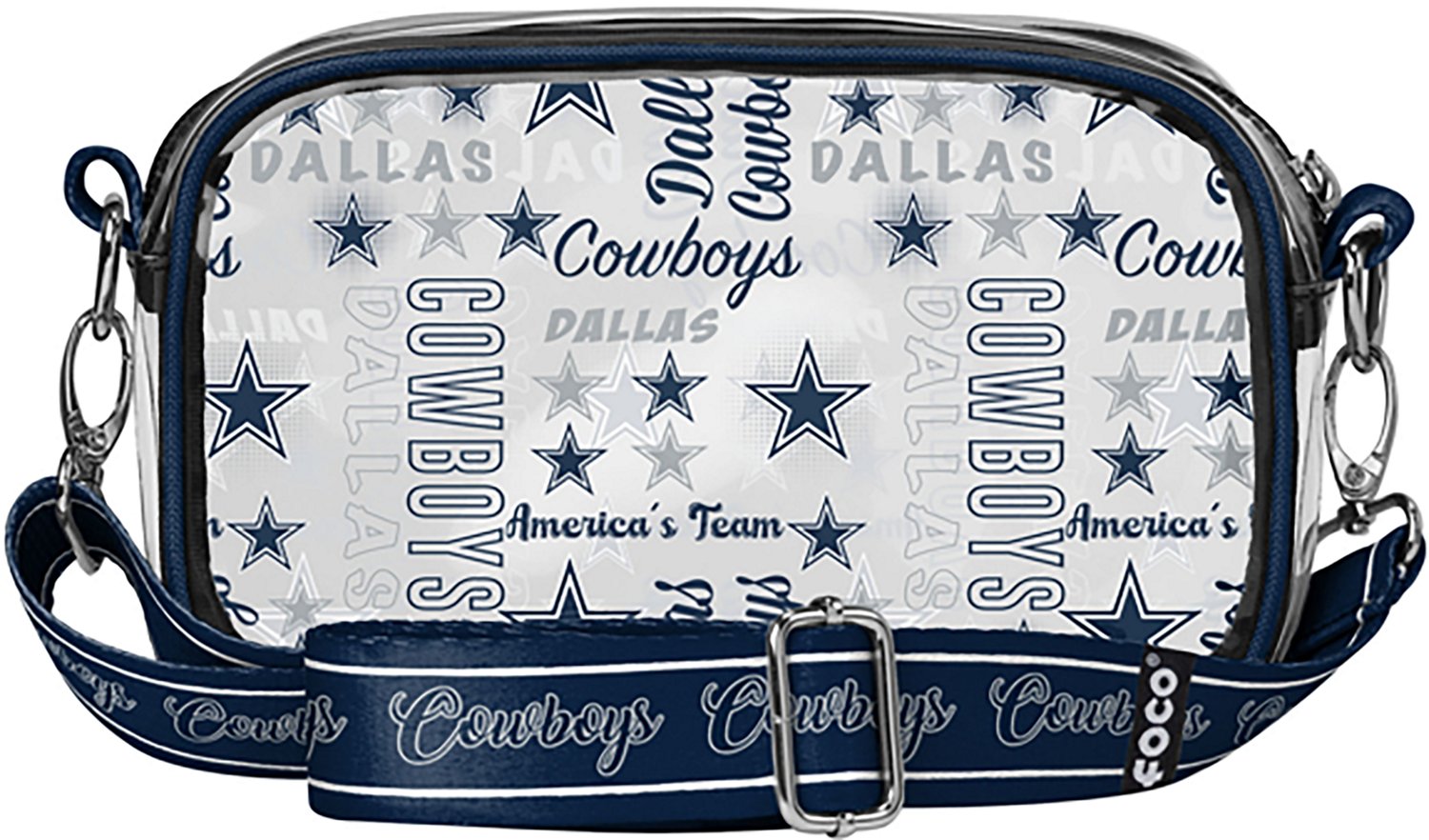 FOCO Dallas Cowboys Paramour Printed Clear Camera Bag - view number 3