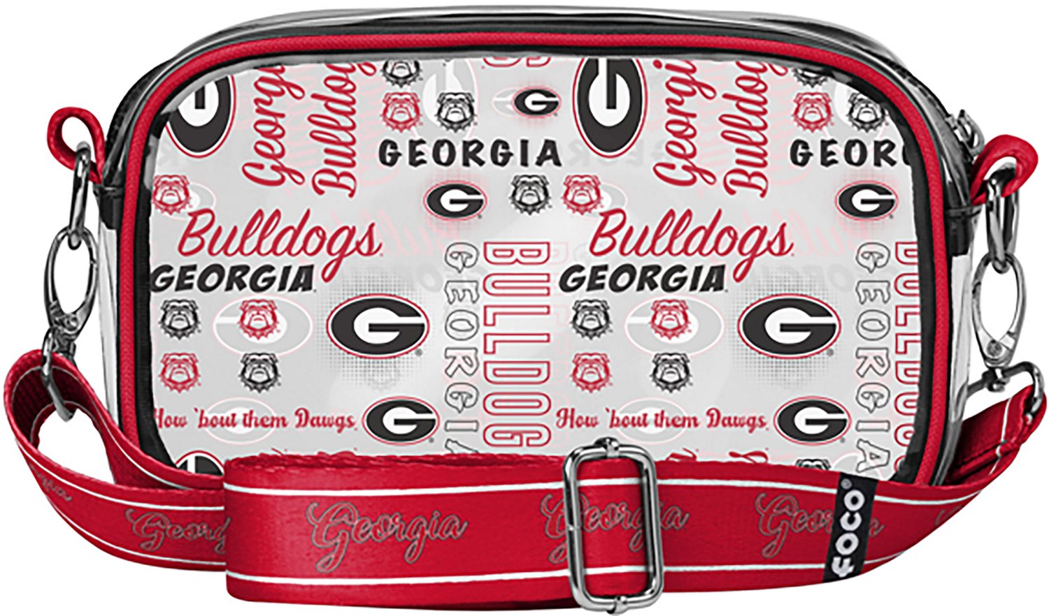 FOCO University of Georgia Paramour Printed Clear Camera Bag - view number 3