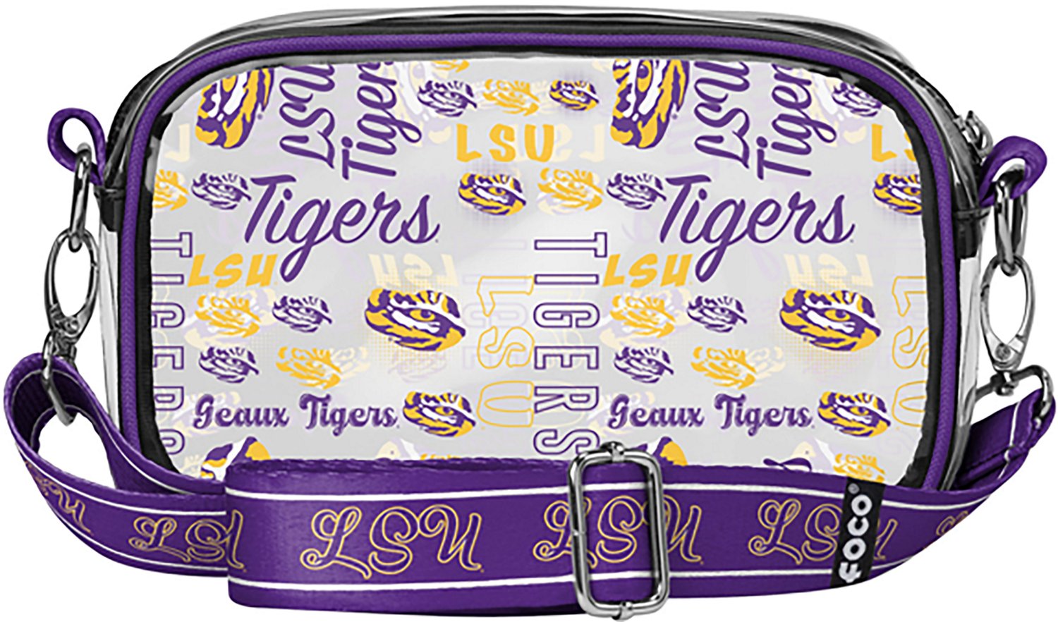 FOCO LSU Tigers Clear Paramour Camera Bag - view number 3