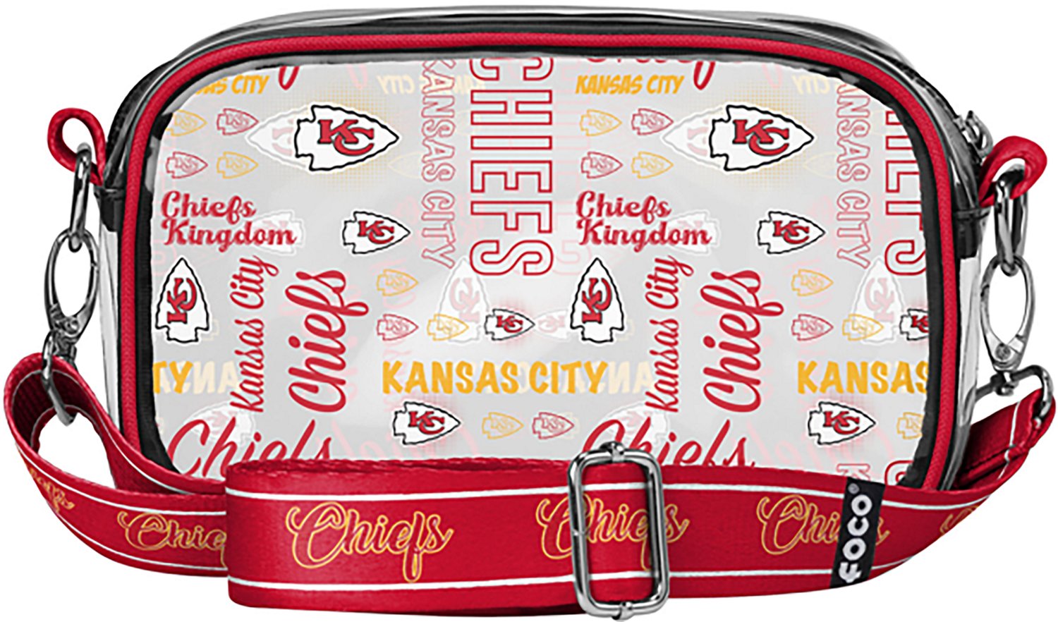 FOCO Kansas City Chiefs Paramour Printed Clear Camera Bag - view number 3