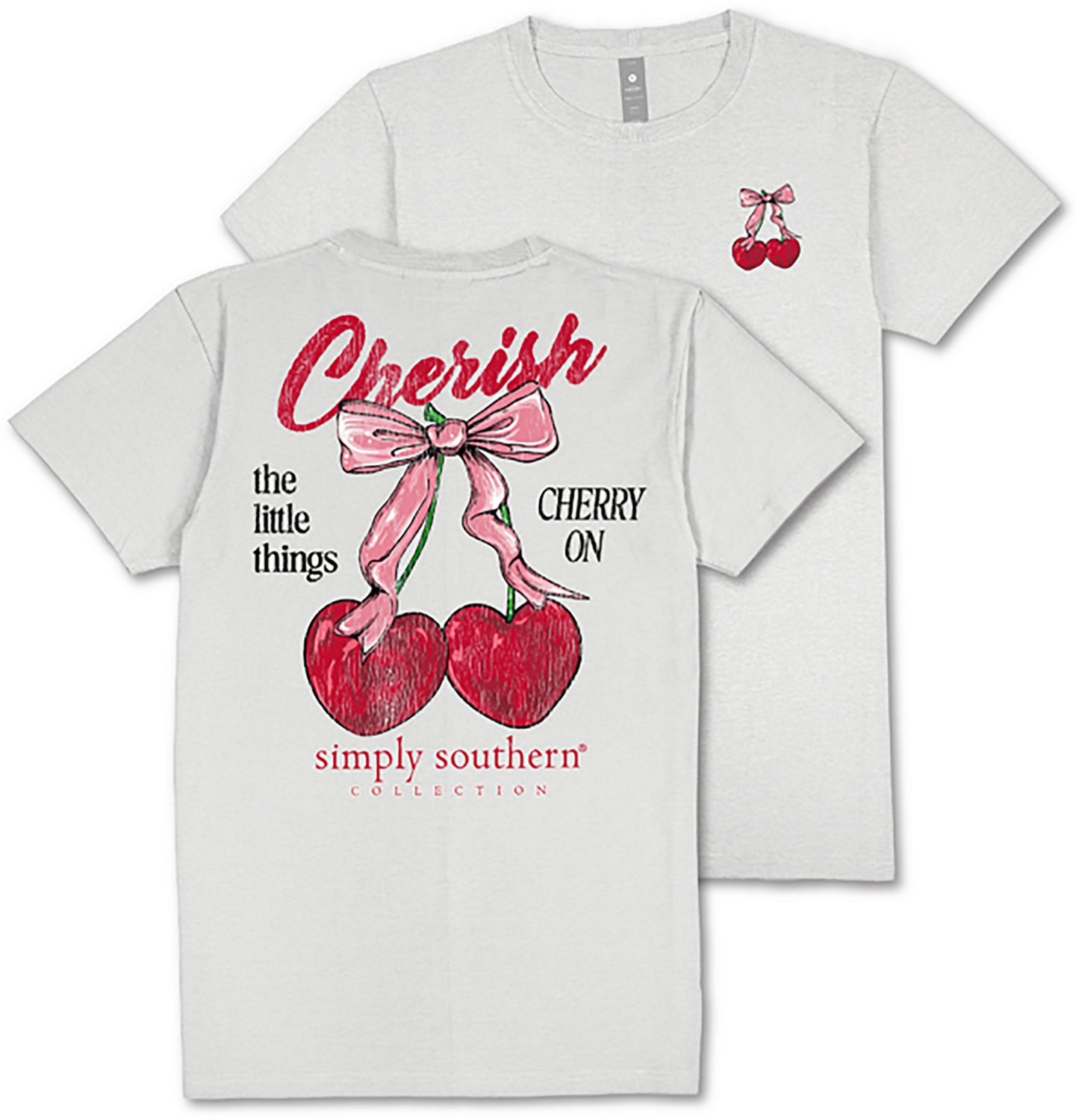 Simply Southern Women's Cherry Bow T-shirt - view number 4