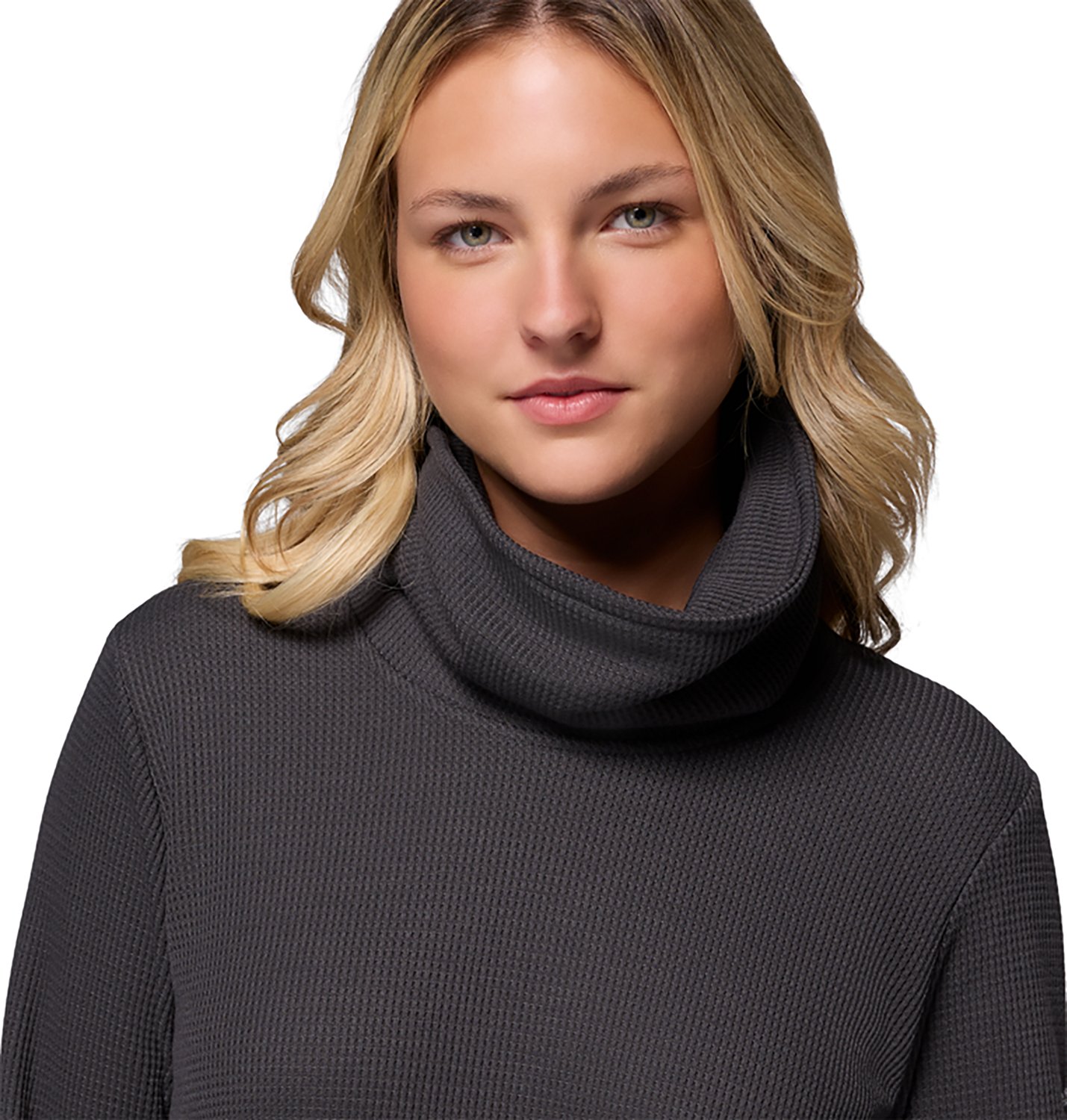 Columbia Sportswear Women's Holly Hideaway Waffle Cowl Neck Pullover - view number 3