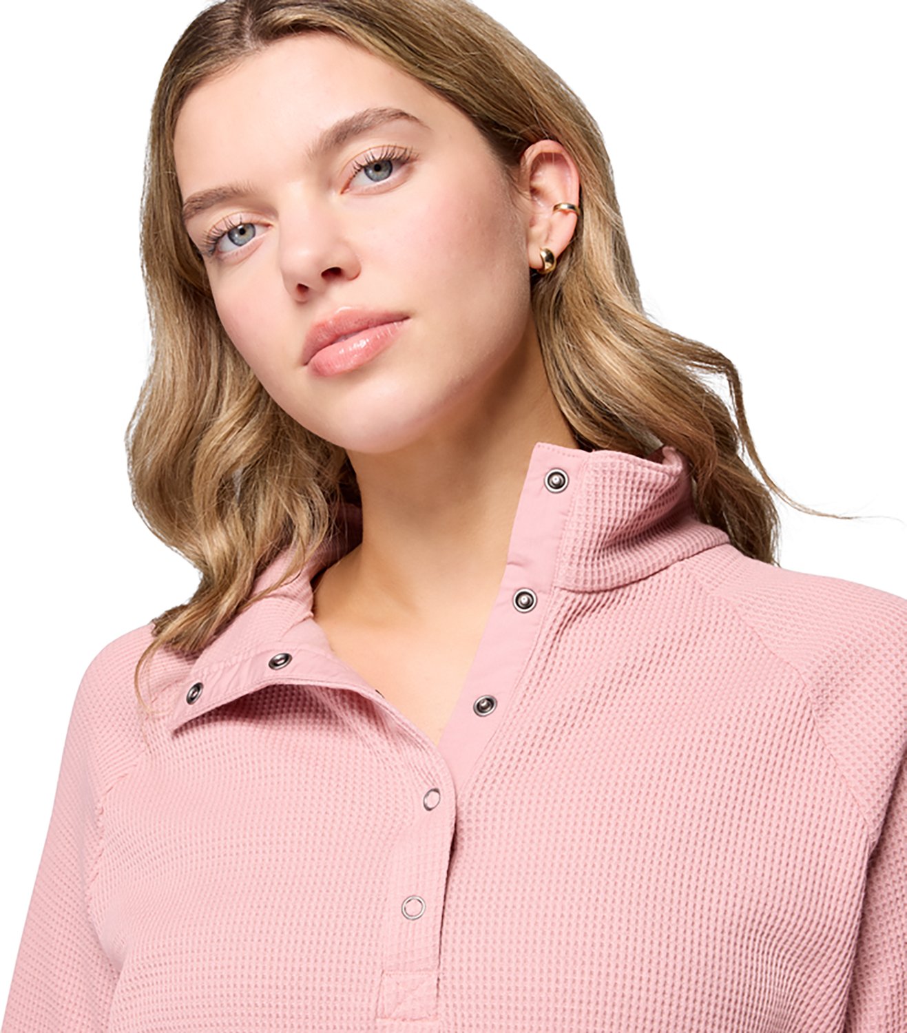 Columbia Sportswear Women's Holly Hideaway Waffle 1/2 Snap Top - view number 3