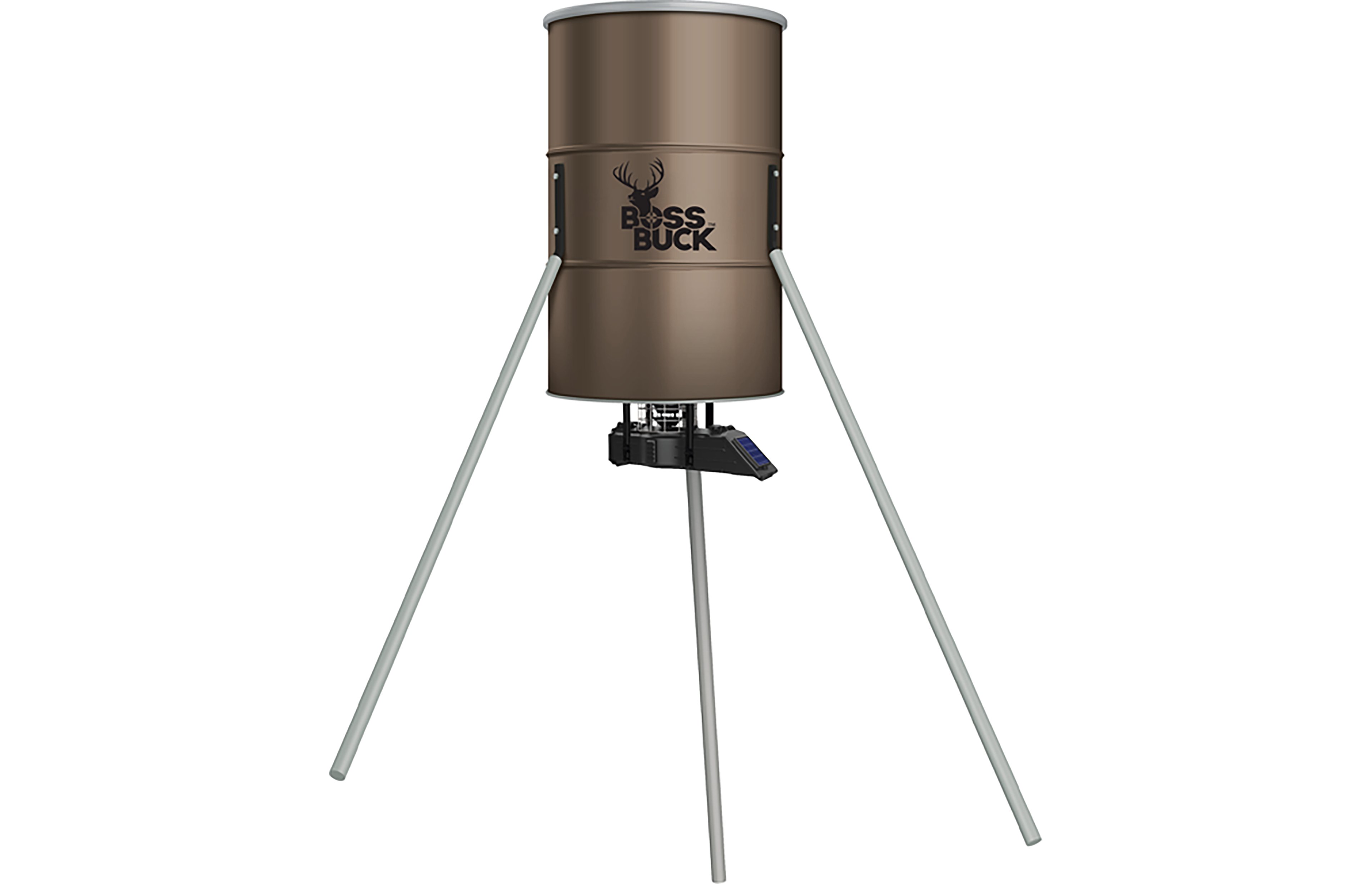 Boss Buck Metal Barrel Feeder with 6V Sunslinger Kit
