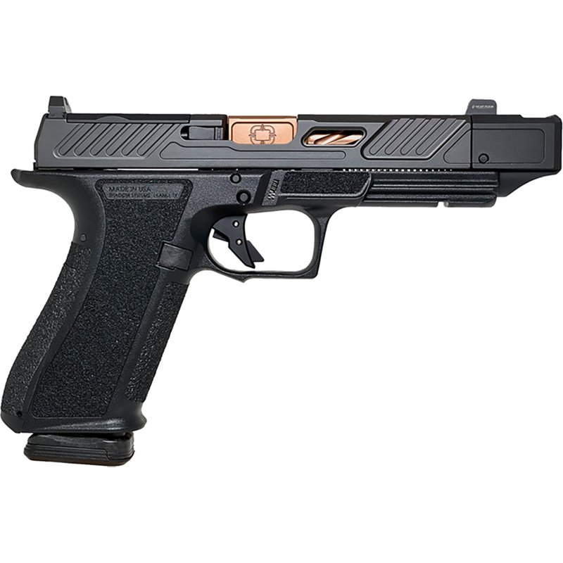 Shadow Systems DR920P Elite Optics-Ready Semi-Auto Pistol with Compensator - Black Nitride/Bronze TiCN - 17+1