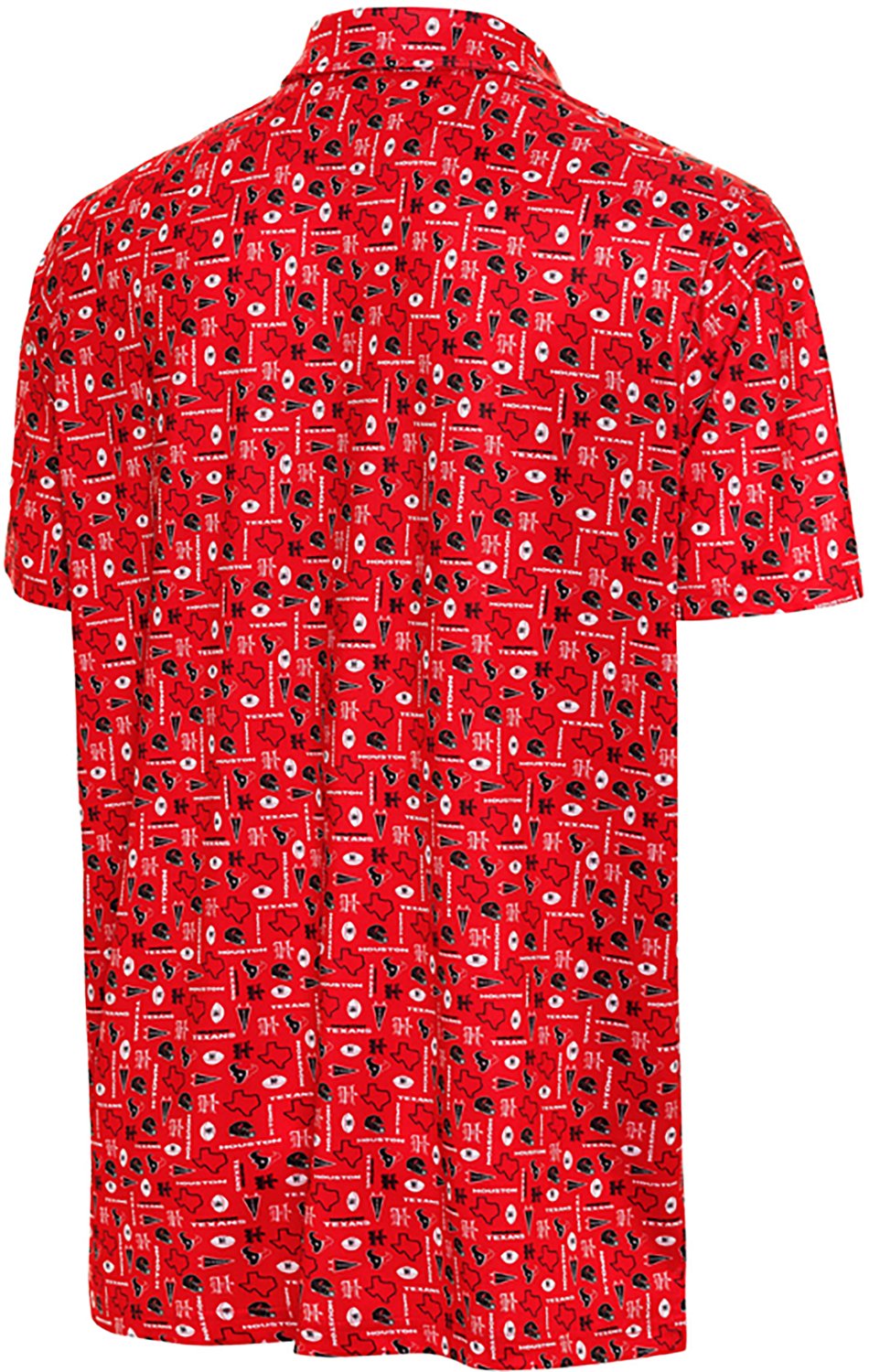 Antigua Men's Houston Texans Lateral Short Sleeve Polo - view number 3