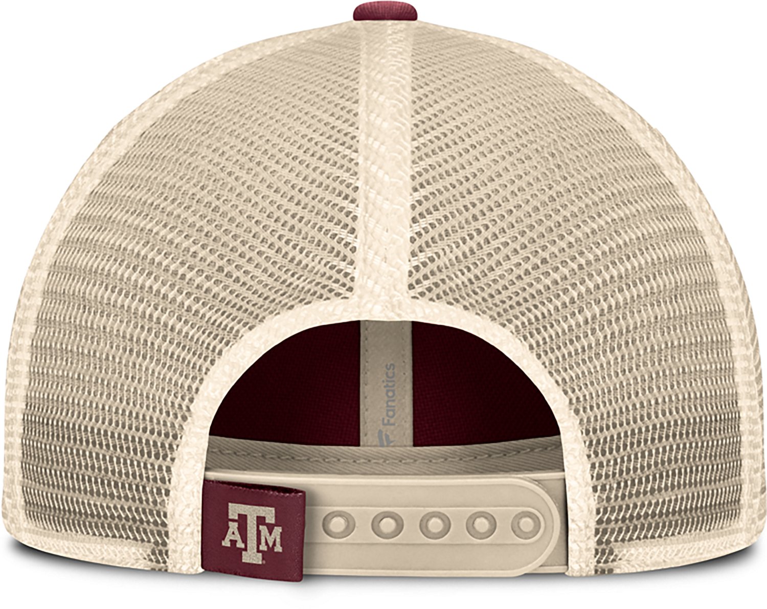Fanatics Men's Texas A&M College Archaic Unstructured Adjustable Mesh Back Cap - view number 4