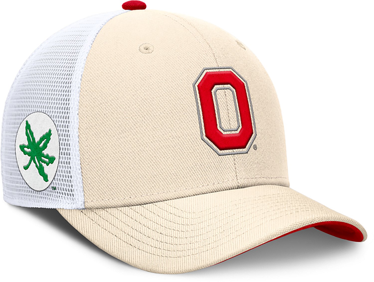 Nike Men's Ohio State Primetime Dri-FIT Rise Structured Trucker Cap - view number 3