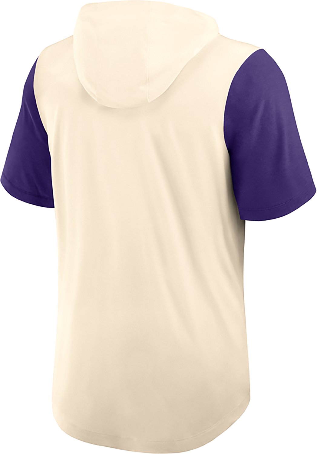 Nike Purple LSU Tigers Baseball Script Tri-Blend Performance Hoodie T-Shirt - view number 2