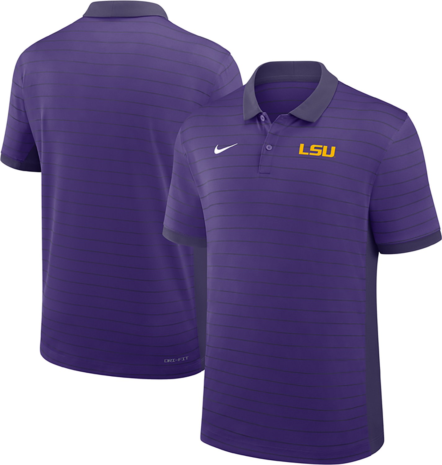Nike LSU Tigers 2025 Early Season Coaches Sideline Victory Stripe Performance Polo - view number 3