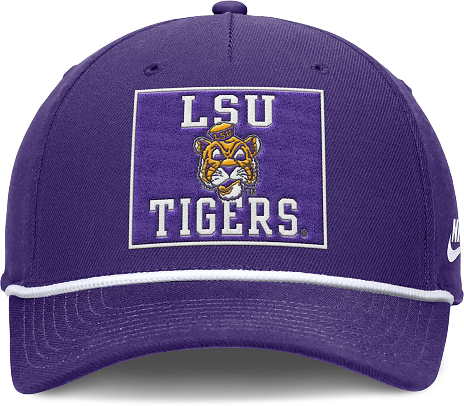 Nike Adults' LSU Rise Academic Patch Rope Structured Adjustable Cap