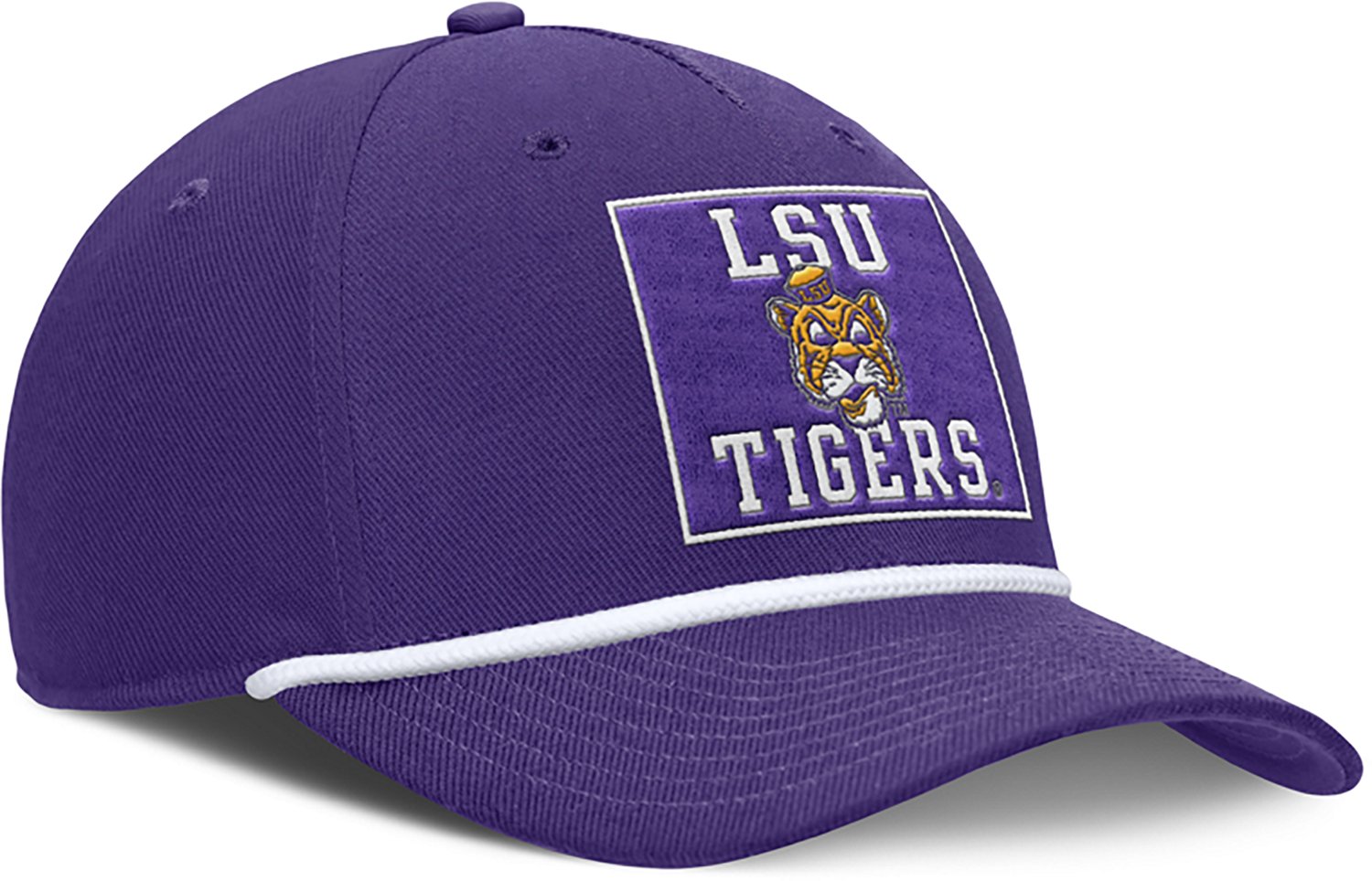 Nike Adults' LSU Rise Academic Patch Rope Structured Adjustable Cap