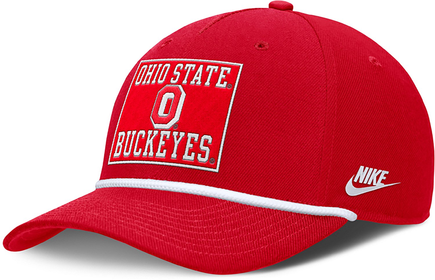 Nike Adults' Ohio State Rise Academic Patch Rope Structured Adjustable Cap