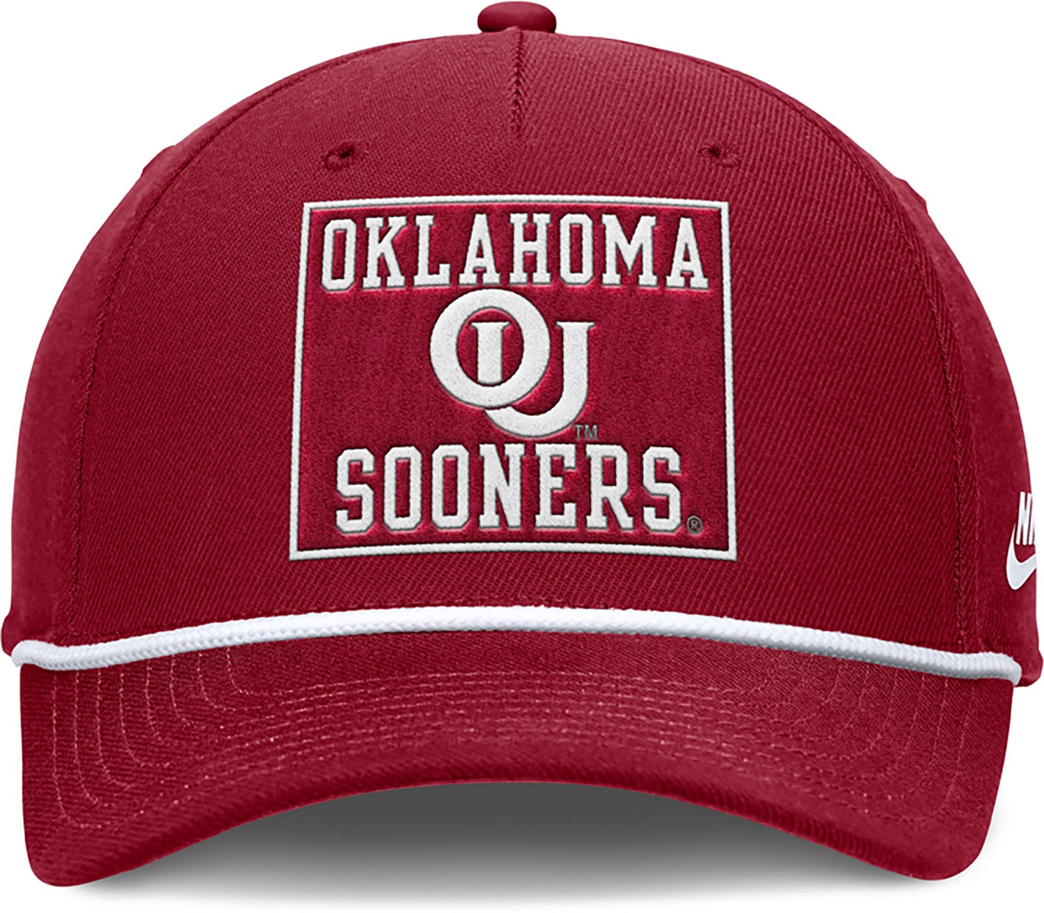 Nike Adults' Oklahoma Rise Academic Patch Rope Structured Adjustable Cap - view number 2