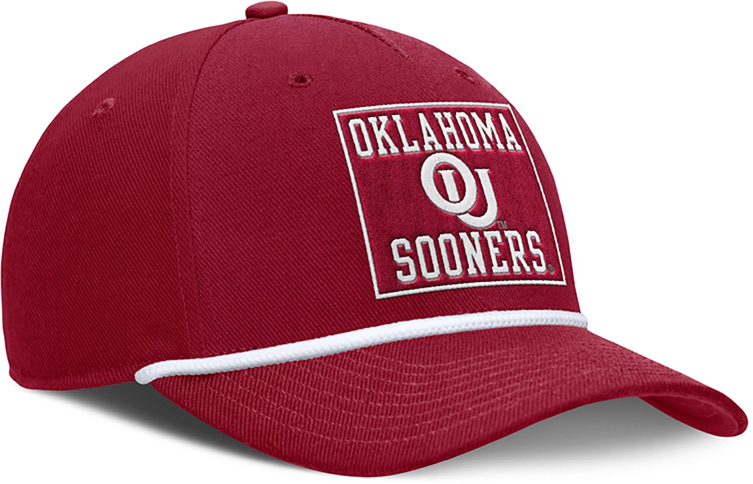 Nike Adults' Oklahoma Rise Academic Patch Rope Structured Adjustable Cap - view number 3