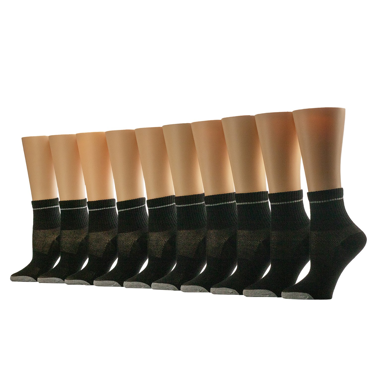 BCG Kids' Arch Support Quarter Socks 10-Pack - view number 2