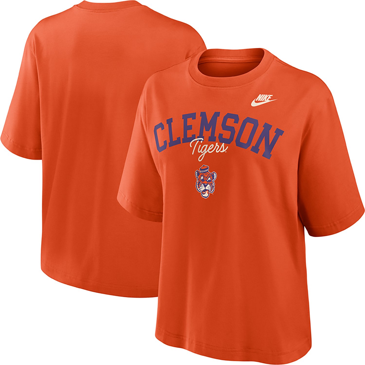 Nike Women's Clemson Vault Logo Legacy Boxy T-shirt - view number 3