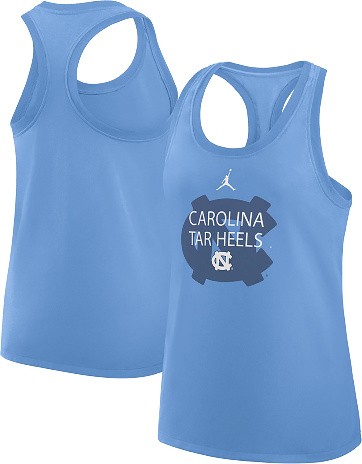 Jordan Women's UNC Team Over Primary Logo Racerback Tank Top - view number 3