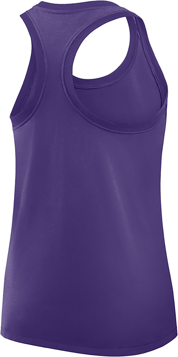 Nike Women's LSU Team Over Primary Logo Racerback Tank Top - view number 2