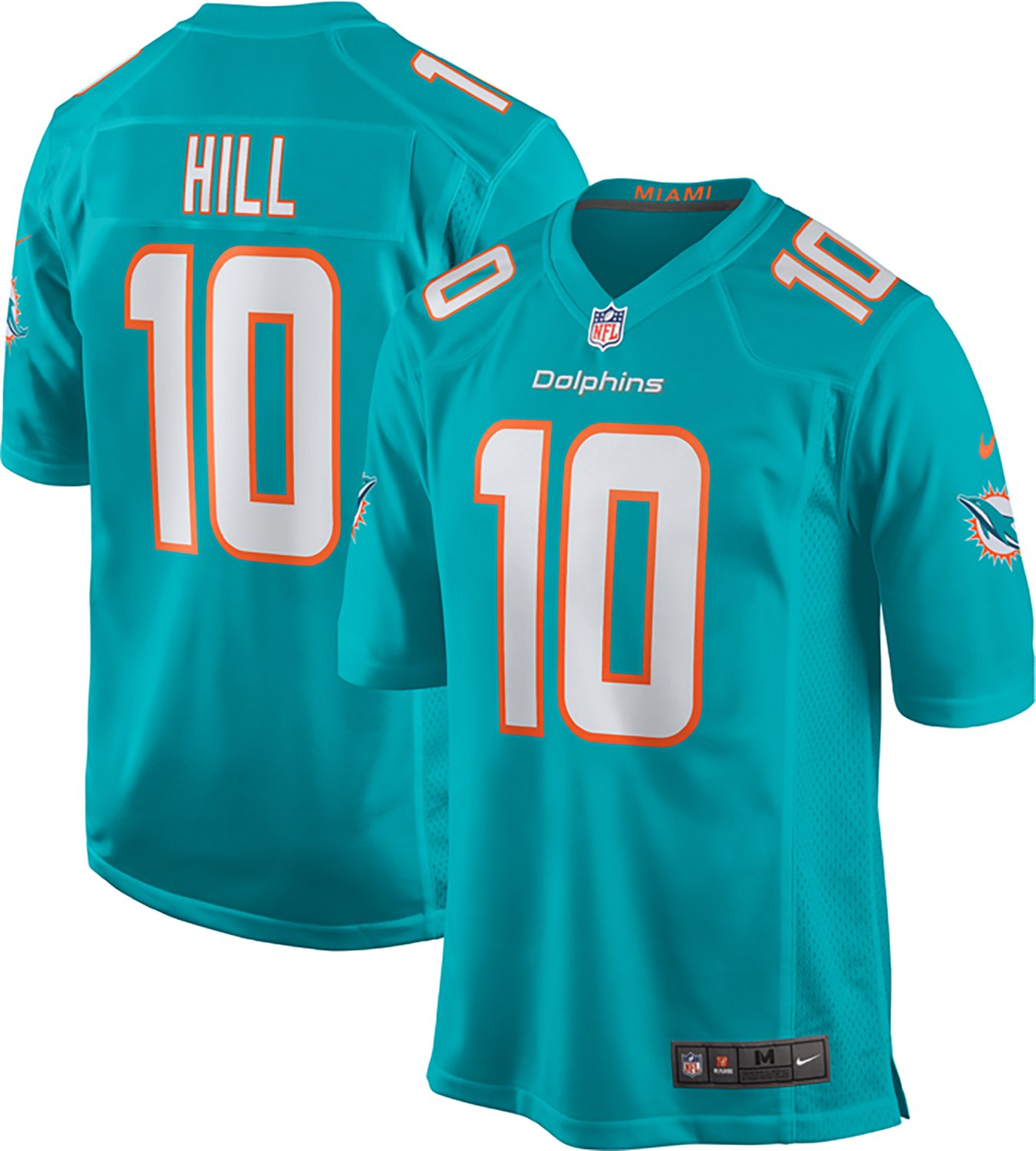 Nike Men's Dolphins Tyreek Hill #10 Name & Number Home Game Jersey - view number 3