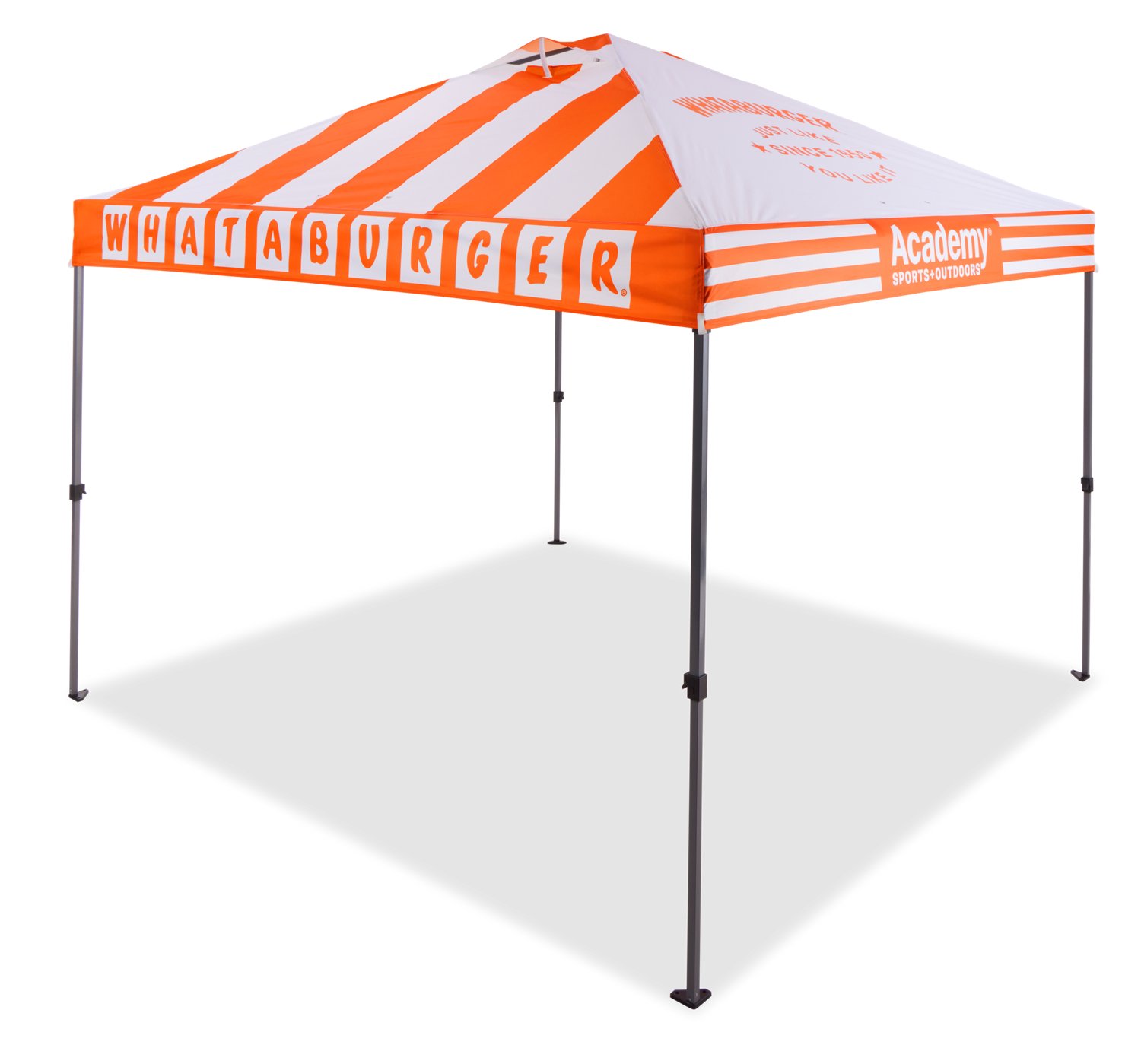 Academy Sports + Outdoors Whataburger One Push 10 ft x 10 ft Straight Leg Canopy - view number 2