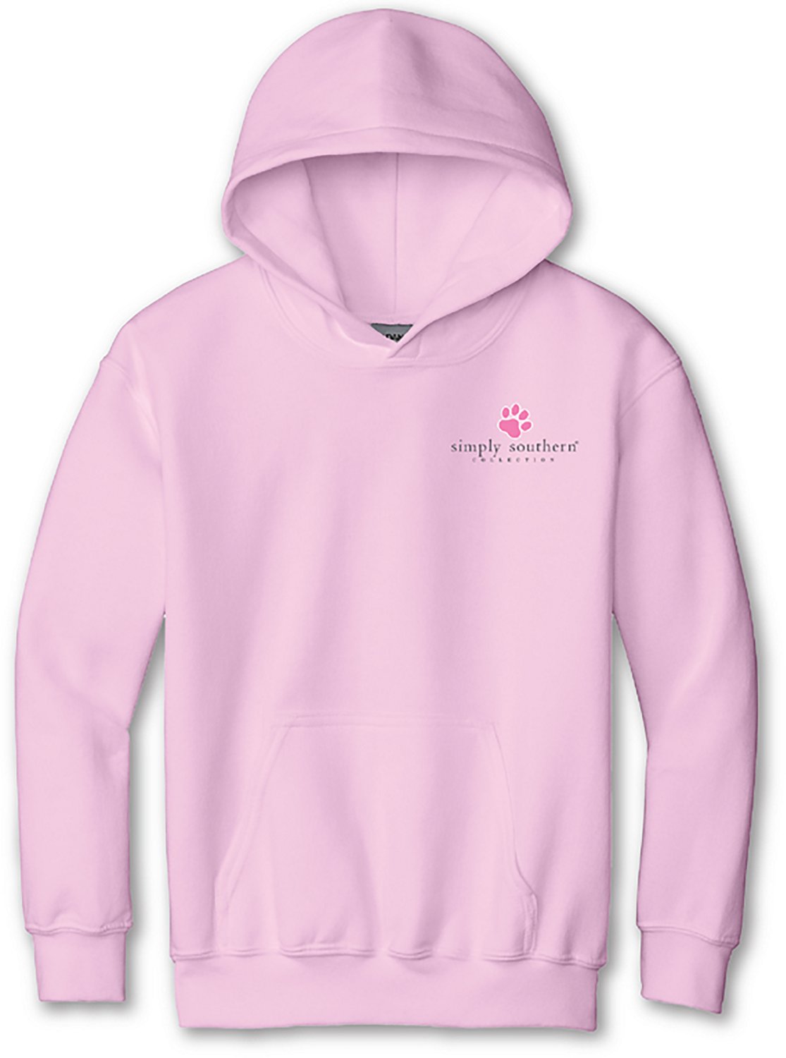 Simply Southern Girls' Dogs Light Pink Hoodie - view number 3