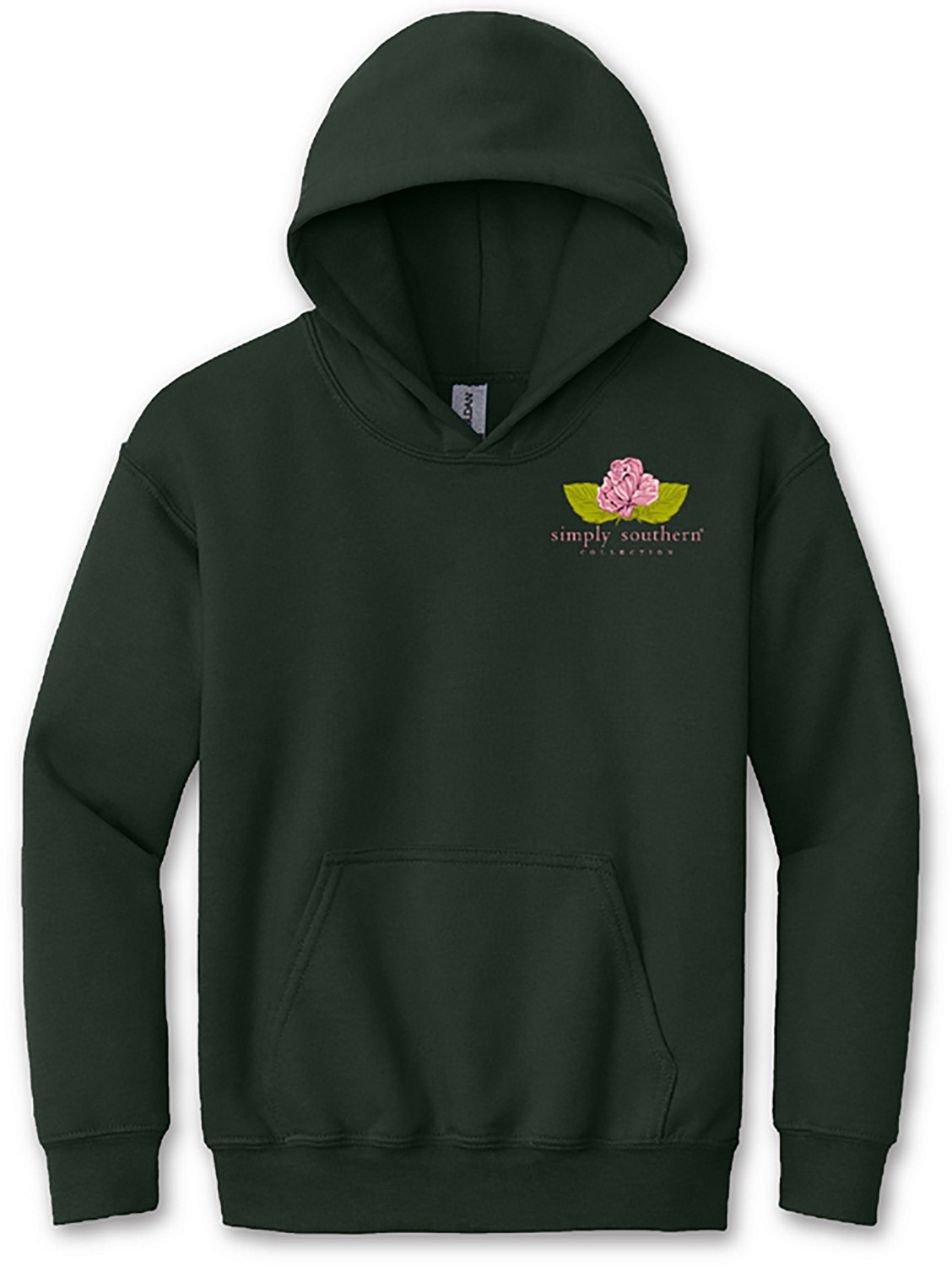 Simply Southern Girls' Follow Forest Green Hoodie - view number 3