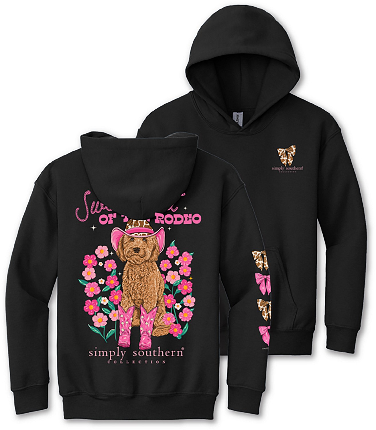 Simply Southern Girls' Sweetheart Black Hoodie - view number 4