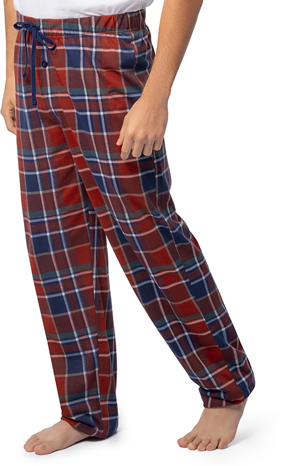 Indera Men's Red Plaid Lounge Pants - view number 3