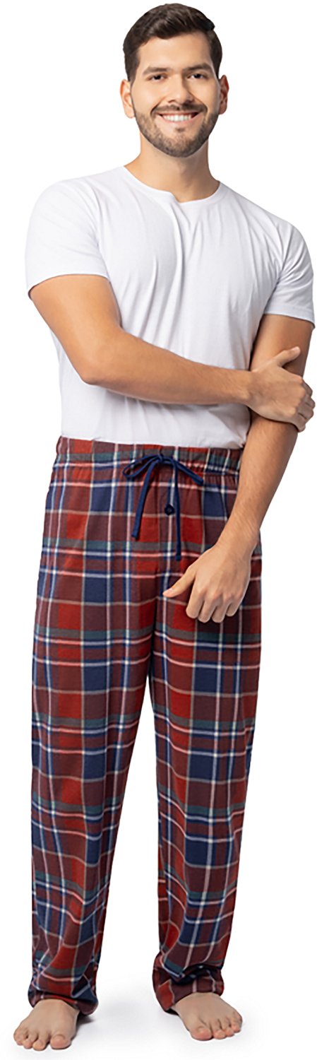 Indera Men's Red Plaid Lounge Pants - view number 5