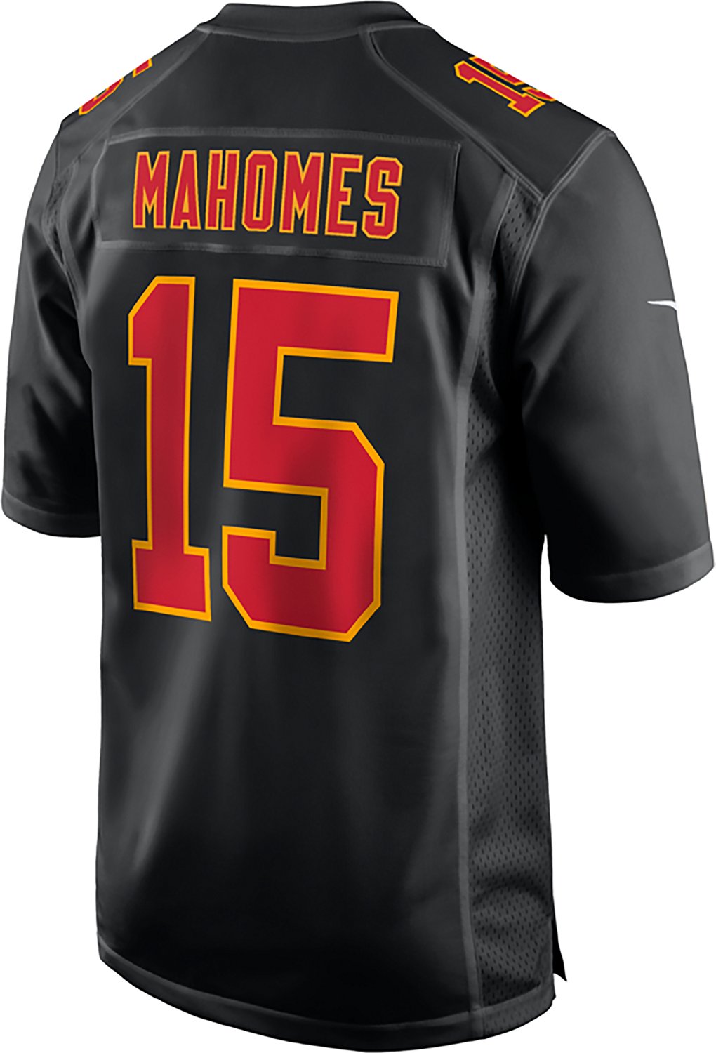 Nike Men’s Kansas City Chiefs Patrick Mahomes Black Carbon Name & Number Jersey - view number 2