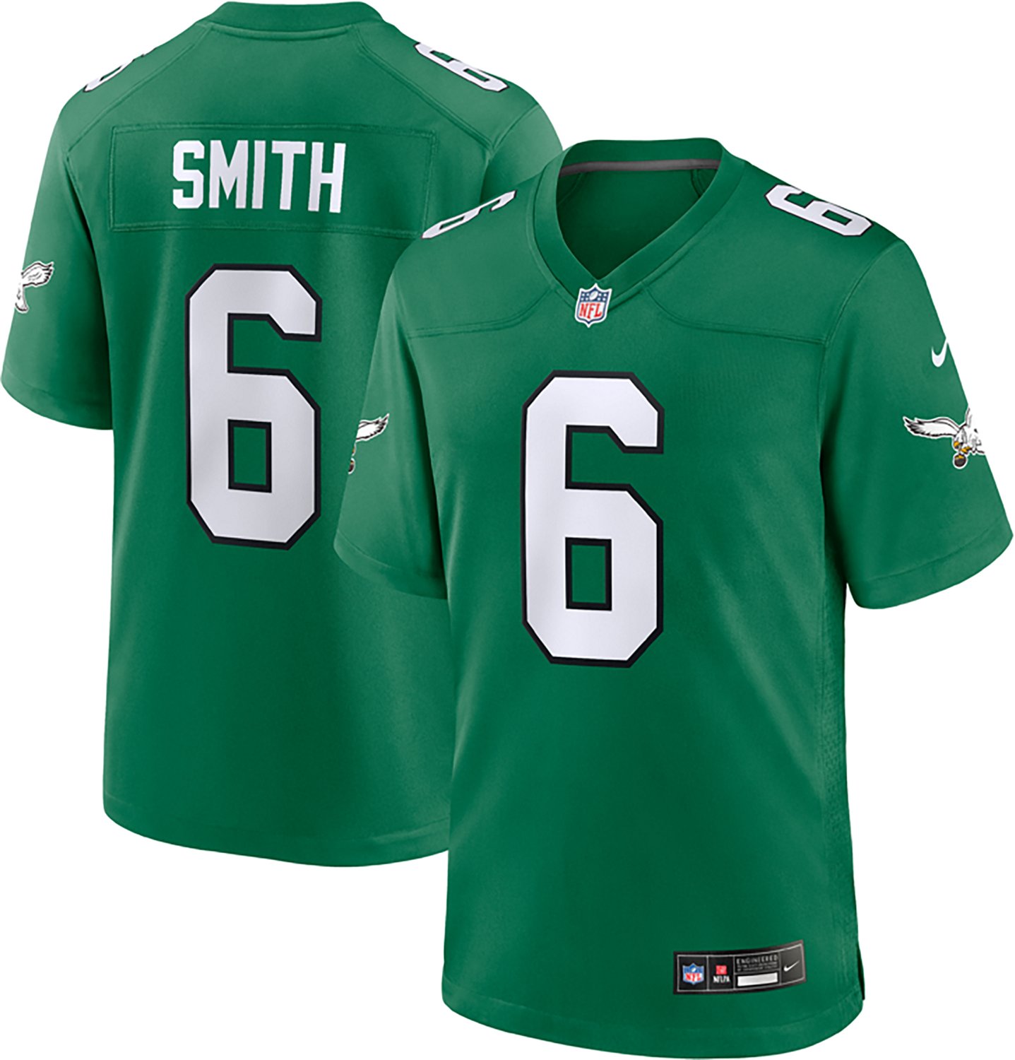 Nike Men’s Philadelphia Eagles DeVonta Smith #6 Game Name & Number Jersey