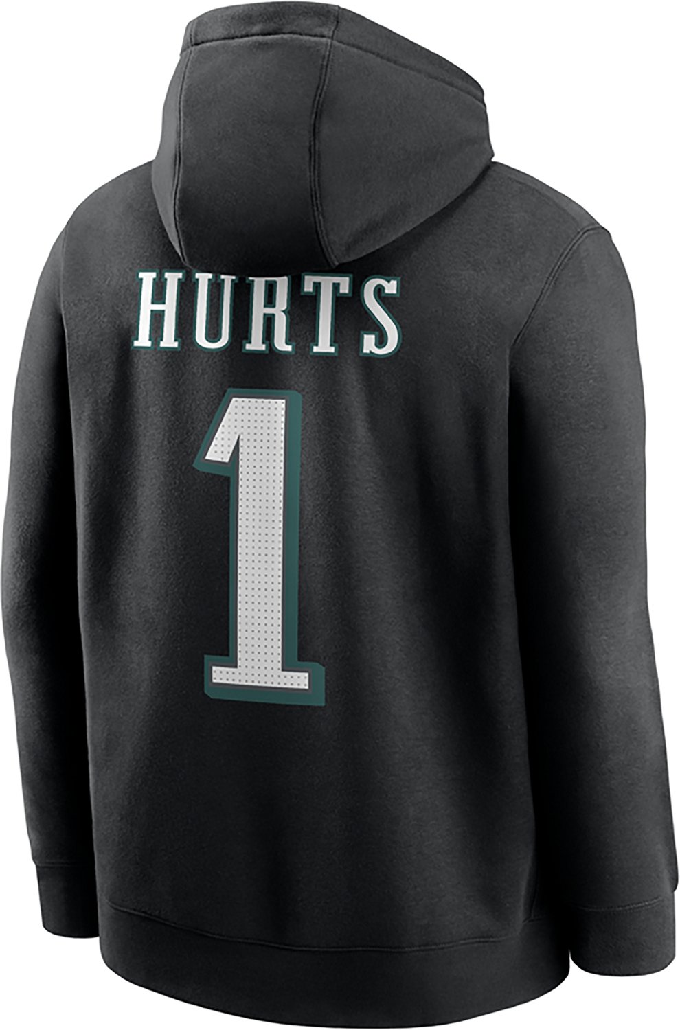 Nike Men's Philadelphia Eagles Jalen Hurts #1 Name & Number Club Hoodie - view number 2