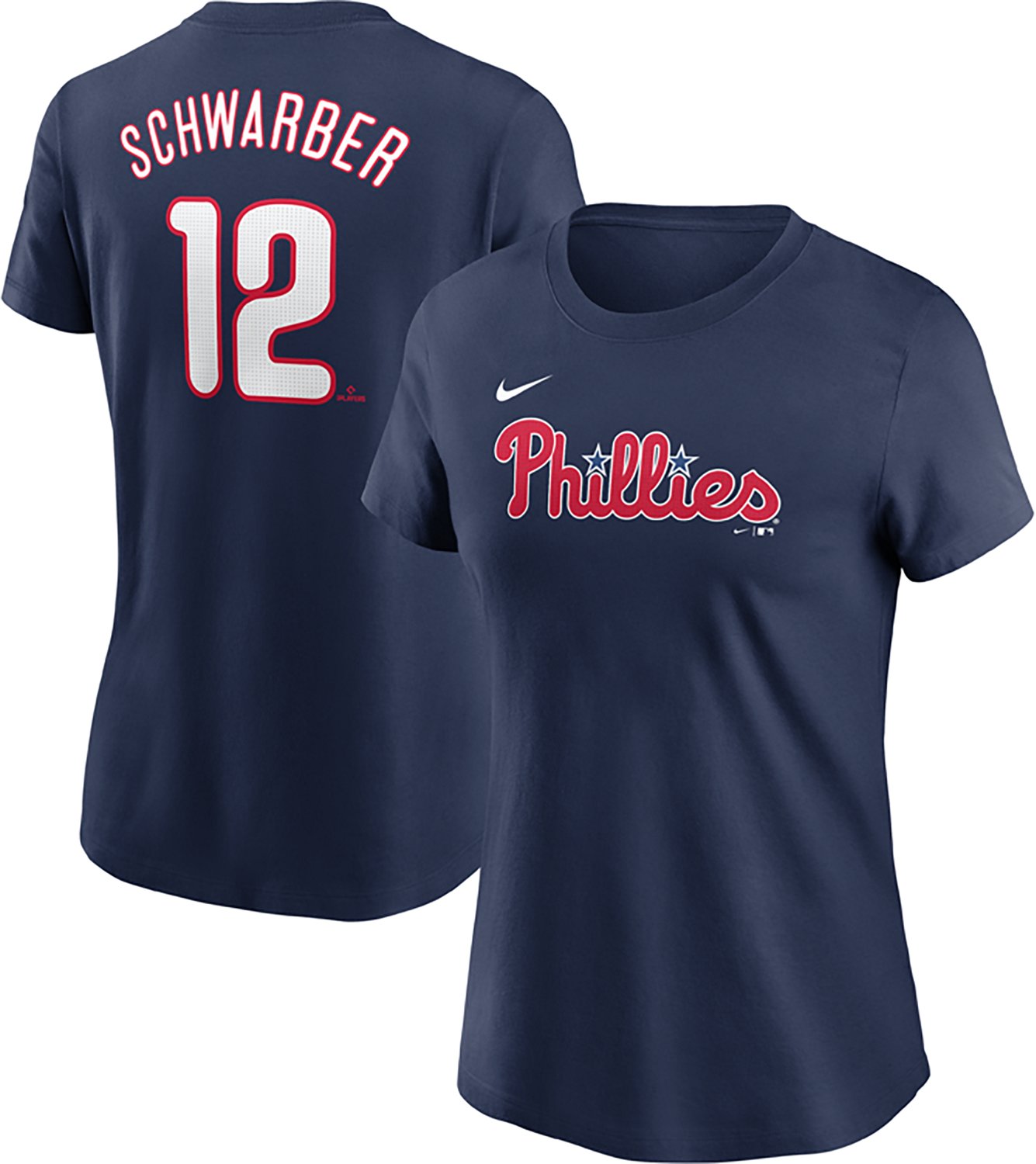 Nike Women's Phillies Schwarber Fuse N&N Home T-shirt - view number 3