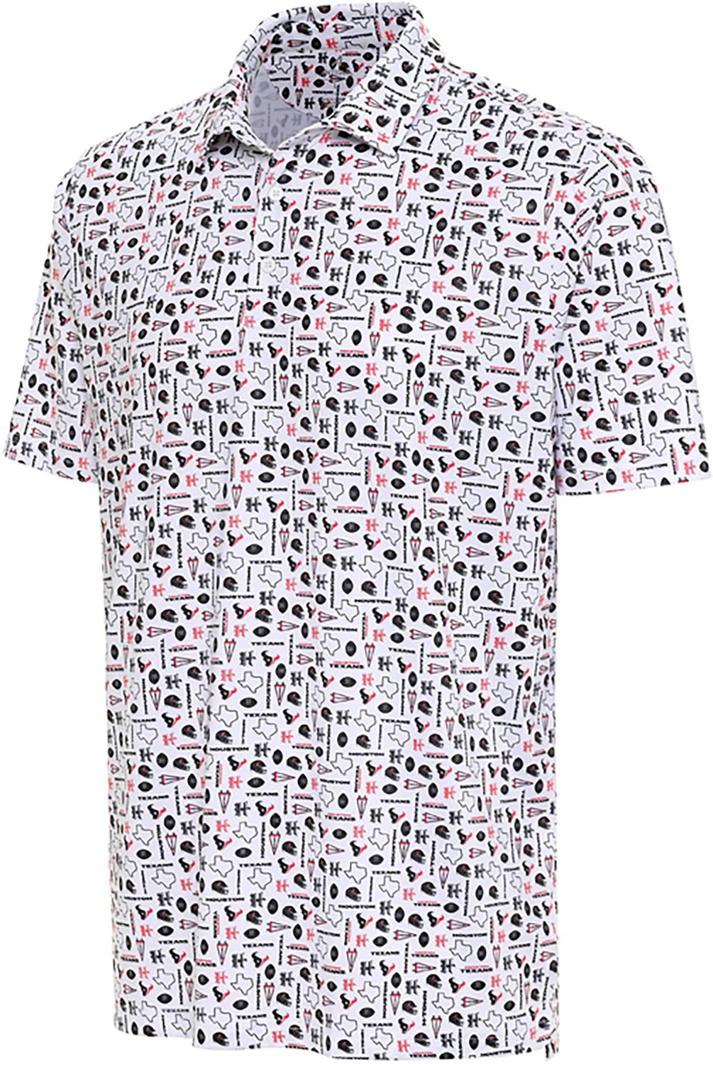 Antigua Men's Houston Texans Lateral Polo - view number 1