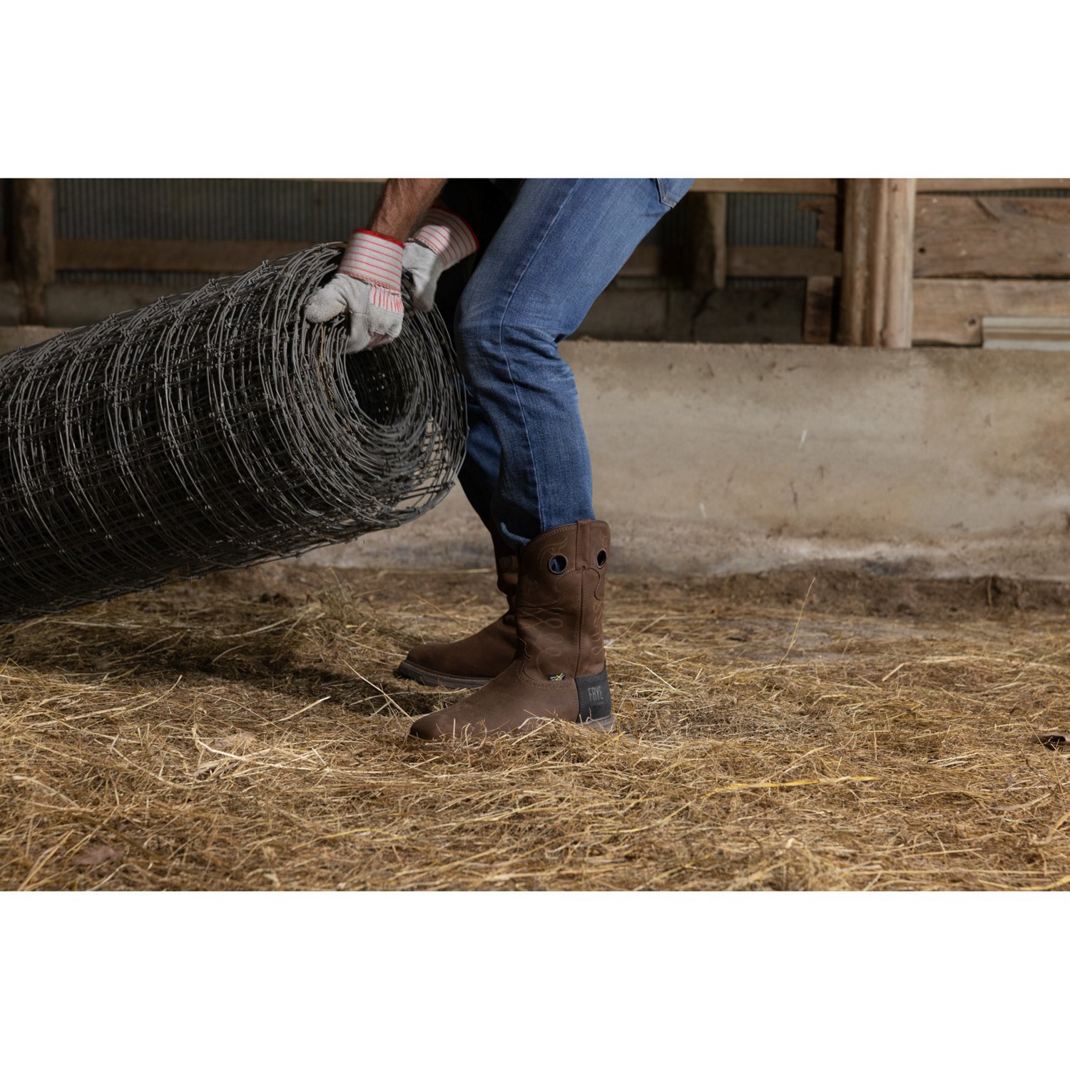 Frye Men's Western Work Met Guard Work Boots - view number 6