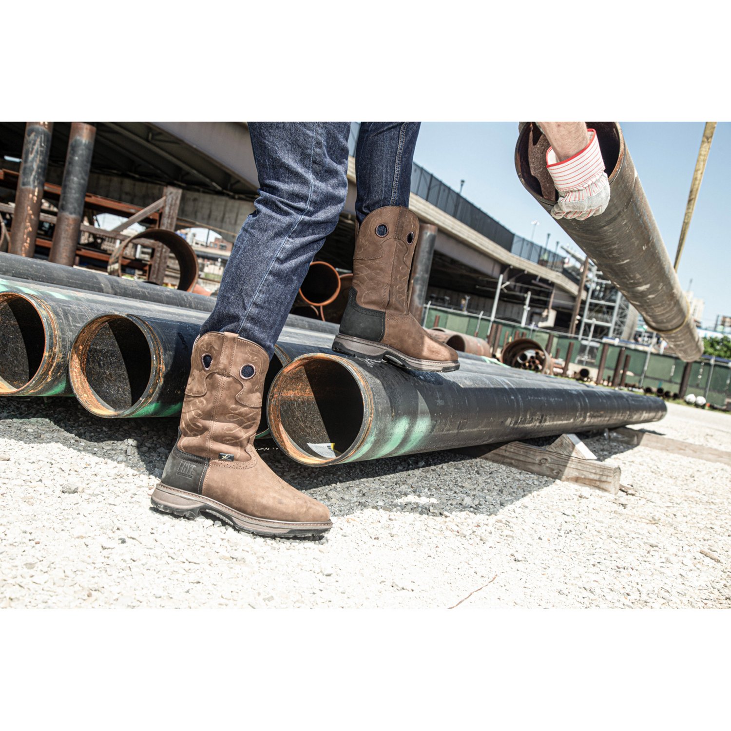 Frye Men's Western Work Met Guard Work Boots - view number 7