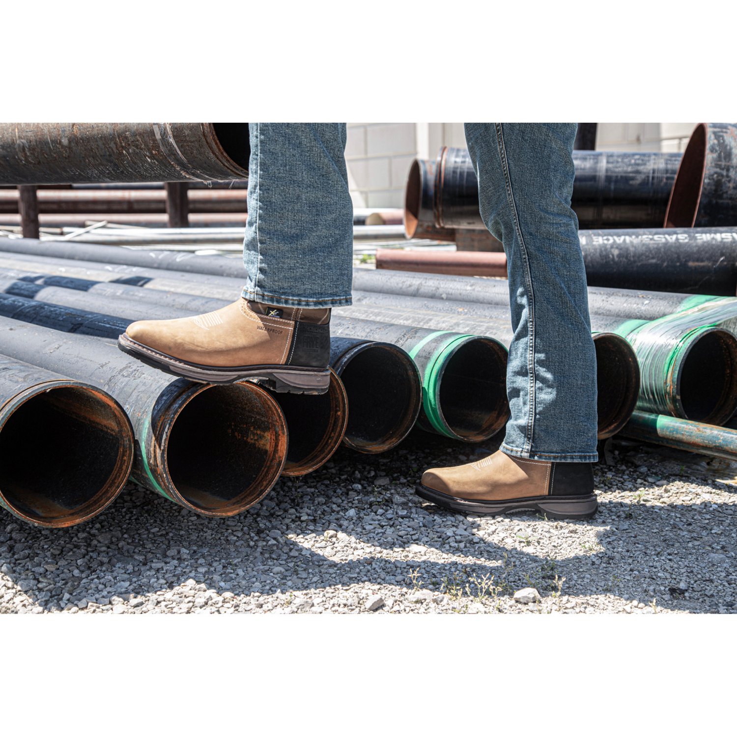 Frye Men's Western Work Boot Waterproof Met Guard